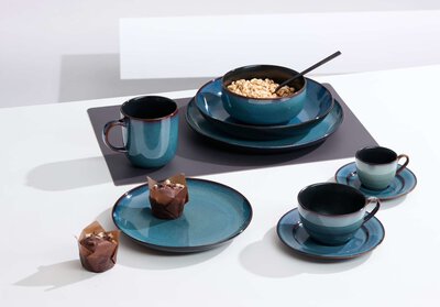 2. Bild von Tafelservice Keramik Blau
