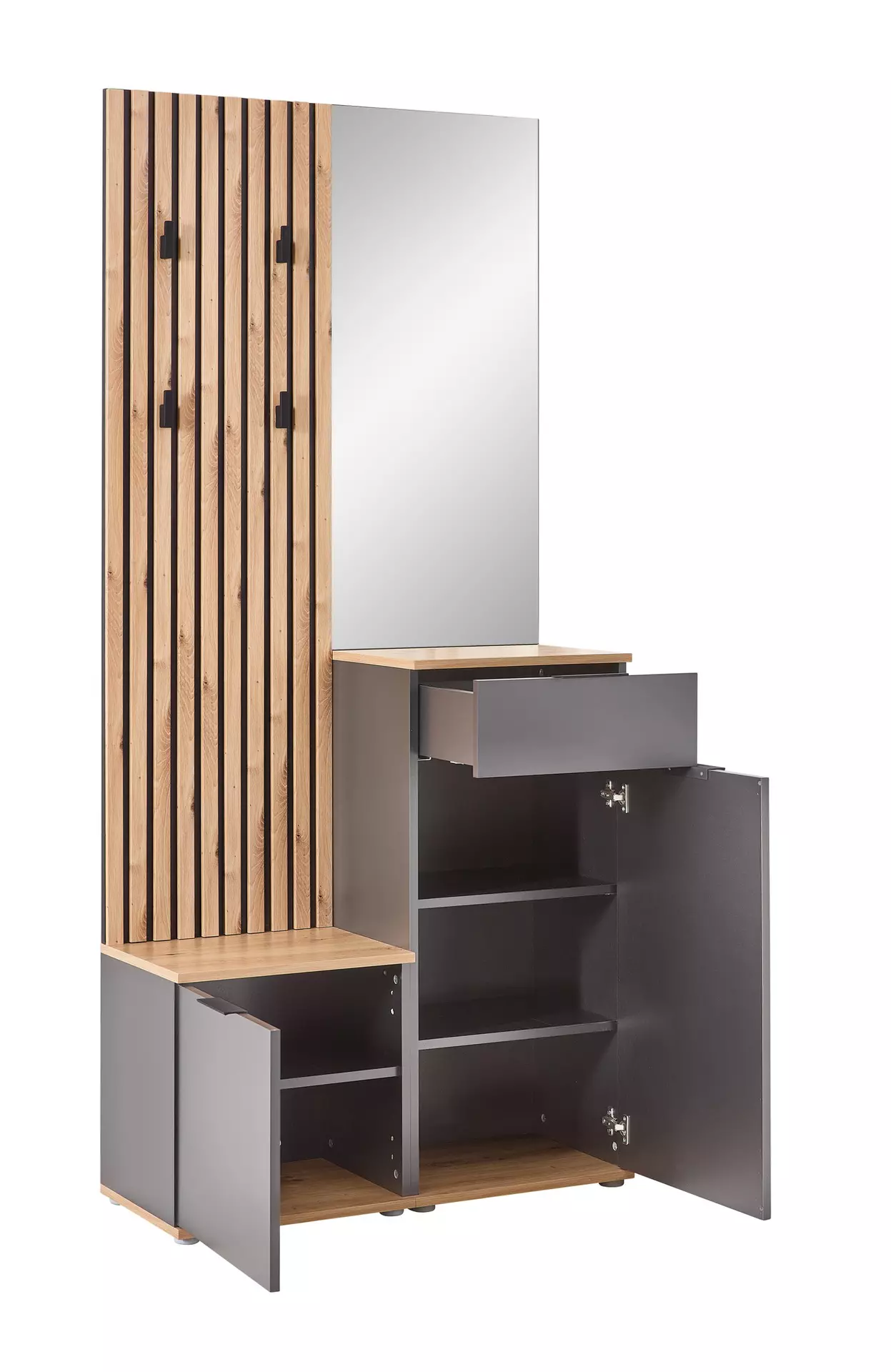 Garderobe SIMPLE inDoor Holzwerkstoff 35 x 195 x 88 cm