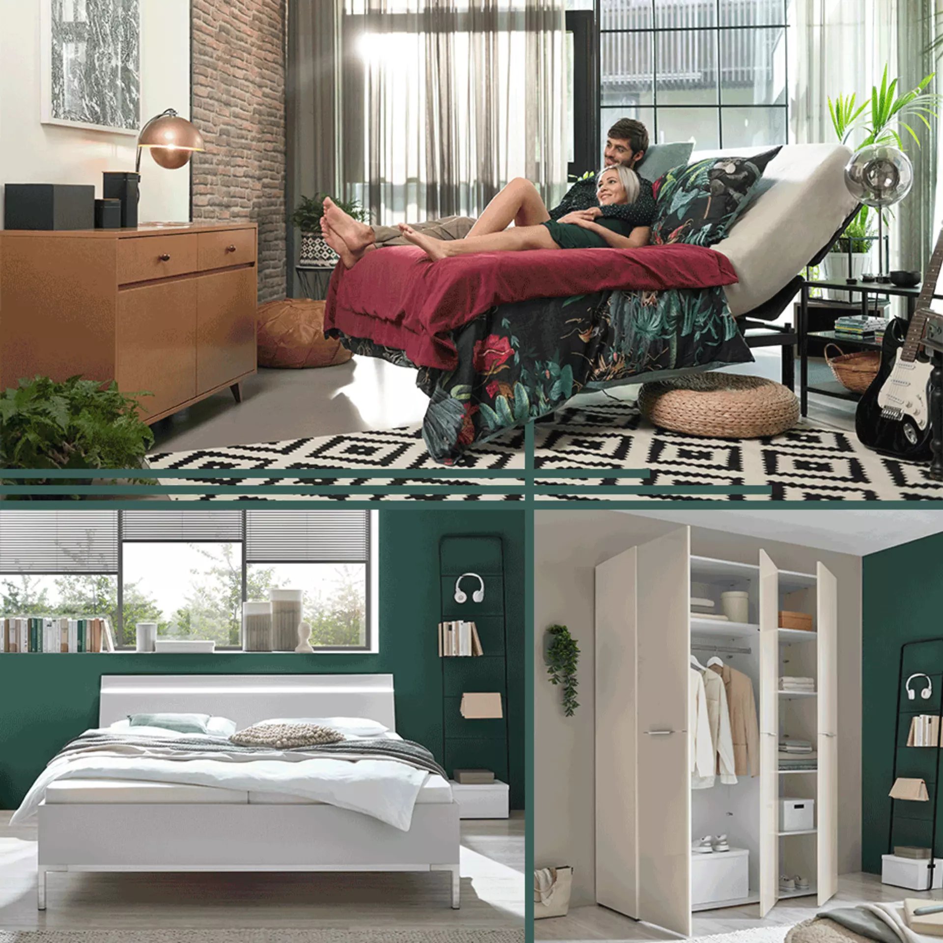 Kleines Schlafzimmer clever einrichte mit Möbel Inhofer