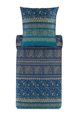 3. Bild von Satin-Bettwäsche Bassetti Blau