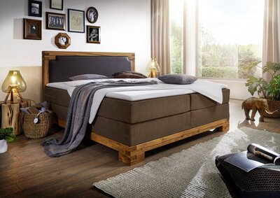 Bild von Boxspringbett ca. 210 x 115 x 180 cm Dreamoro braun