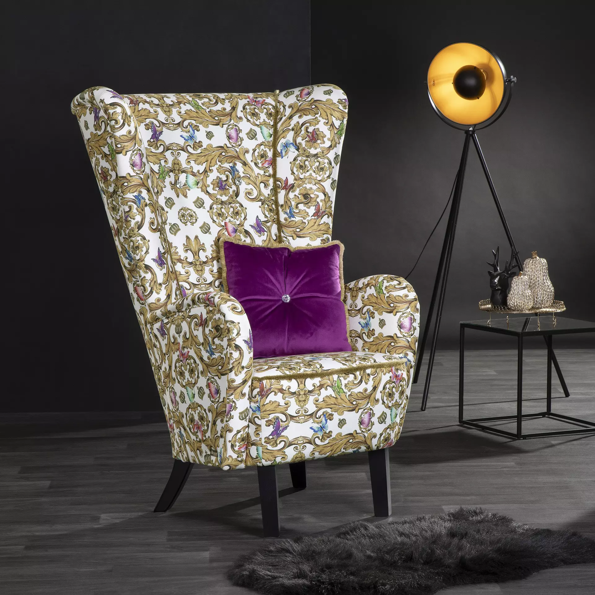 Sessel ANAELLE Glööckler by Max Winzer Textil 89 x 122 x 96 cm