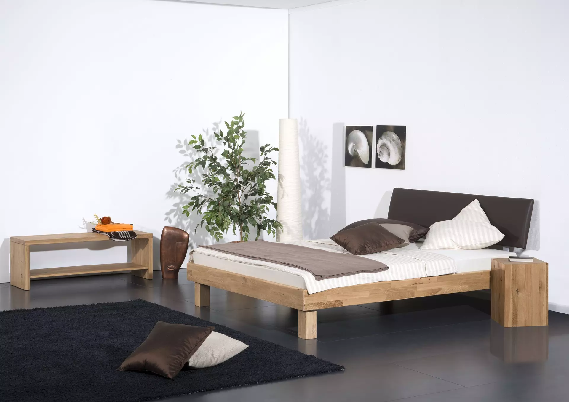 Bett ROM Modular Holz 186 x 86 x 212 cm