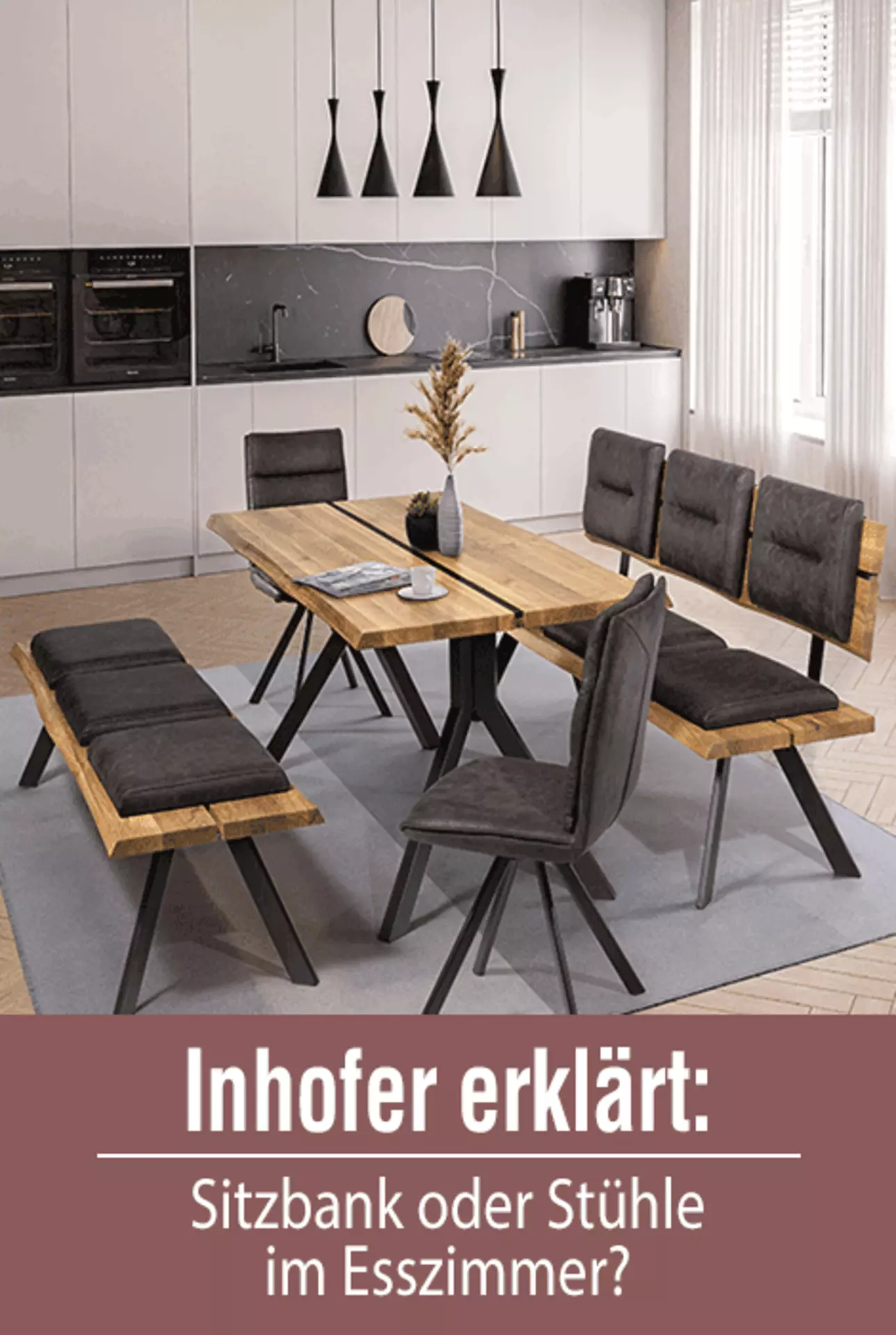 Teaser für den Wohntipp Sitzbank vs. Stühle