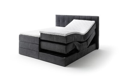 3. Bild von Motor-Boxspringbett ca. 210 x 120 x 182 cm Meise Möbel grau