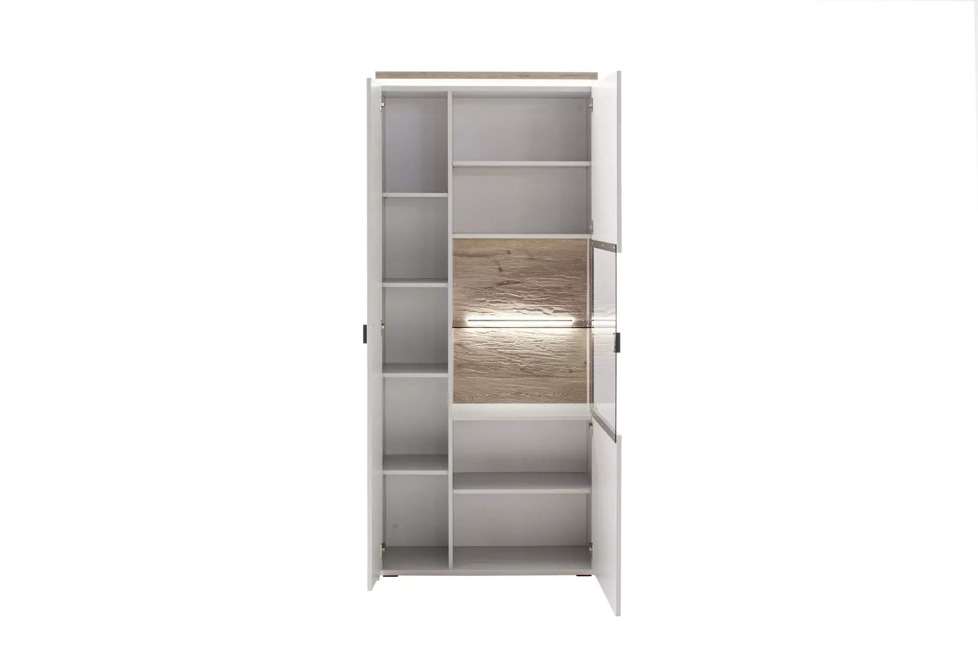 Vitrine AMANTEA MCA furniture Metall 37 x 207 x 90 cm