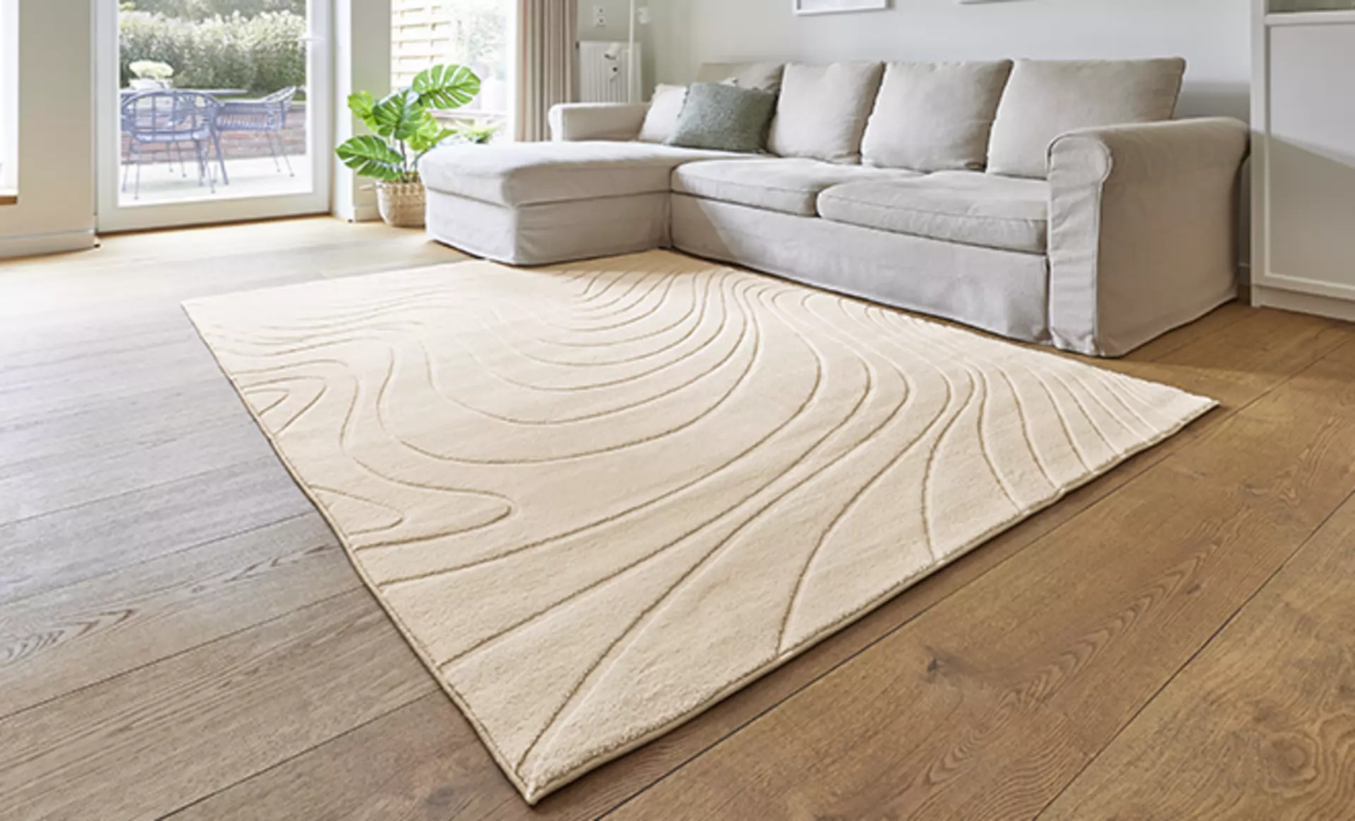 Berberteppich in der farbe beige