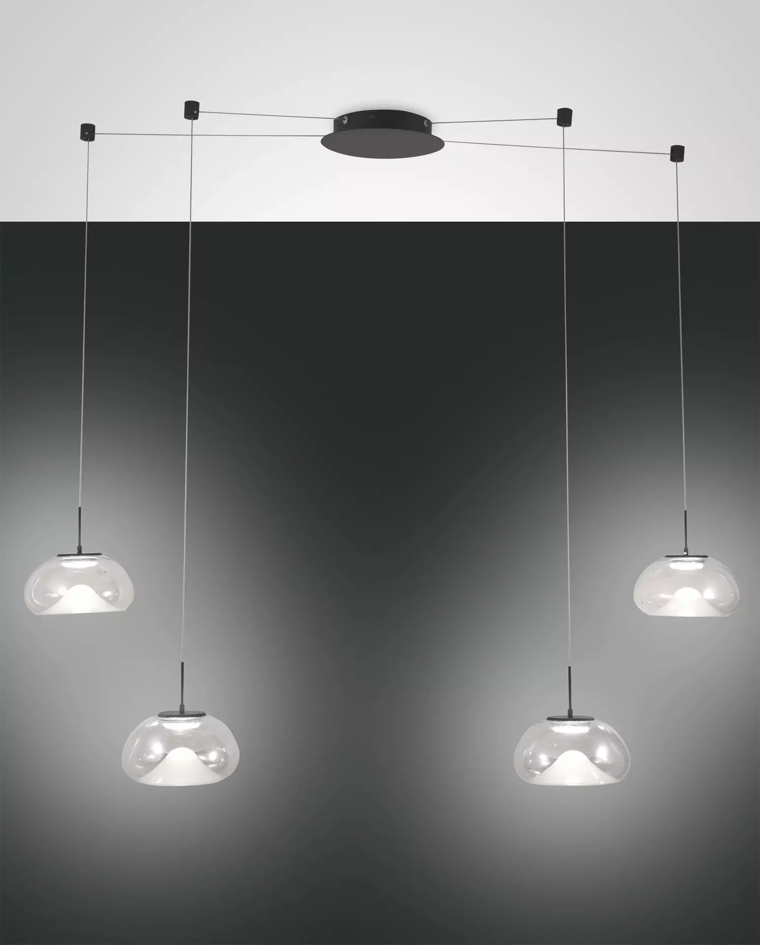 Hängeleuchte BRENA Fabas Luce Metall 53 x 300 x 53 cm