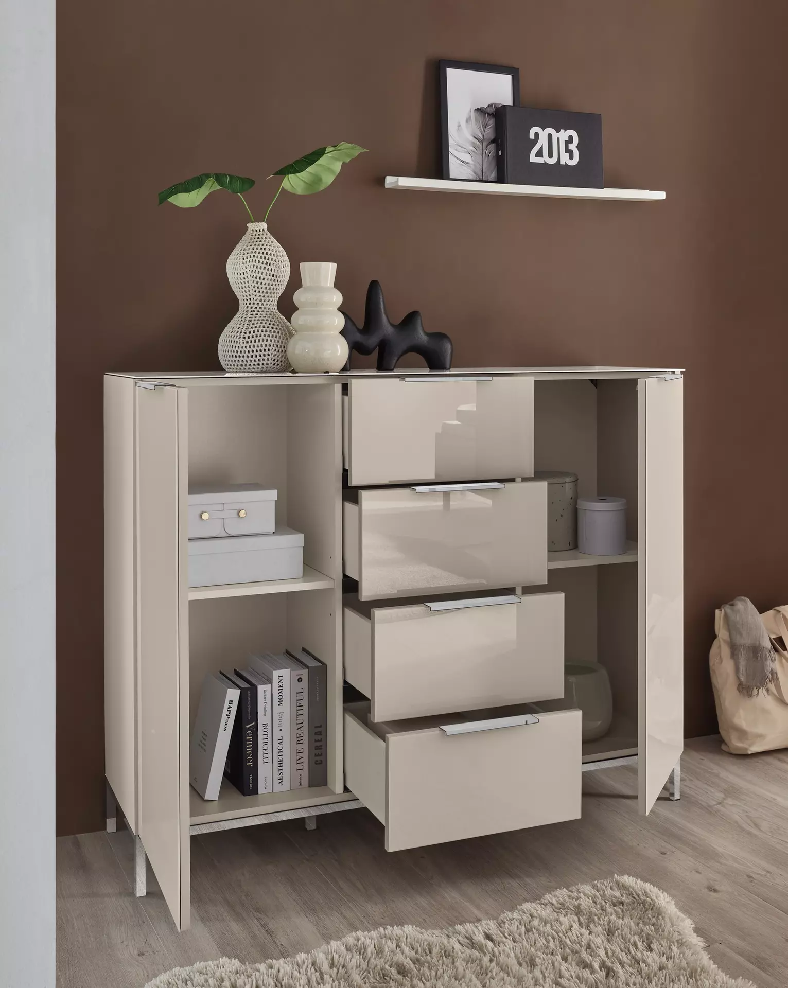 Kommode BARI Dreamoro Holzwerkstoff 40 x 108 x 135 cm