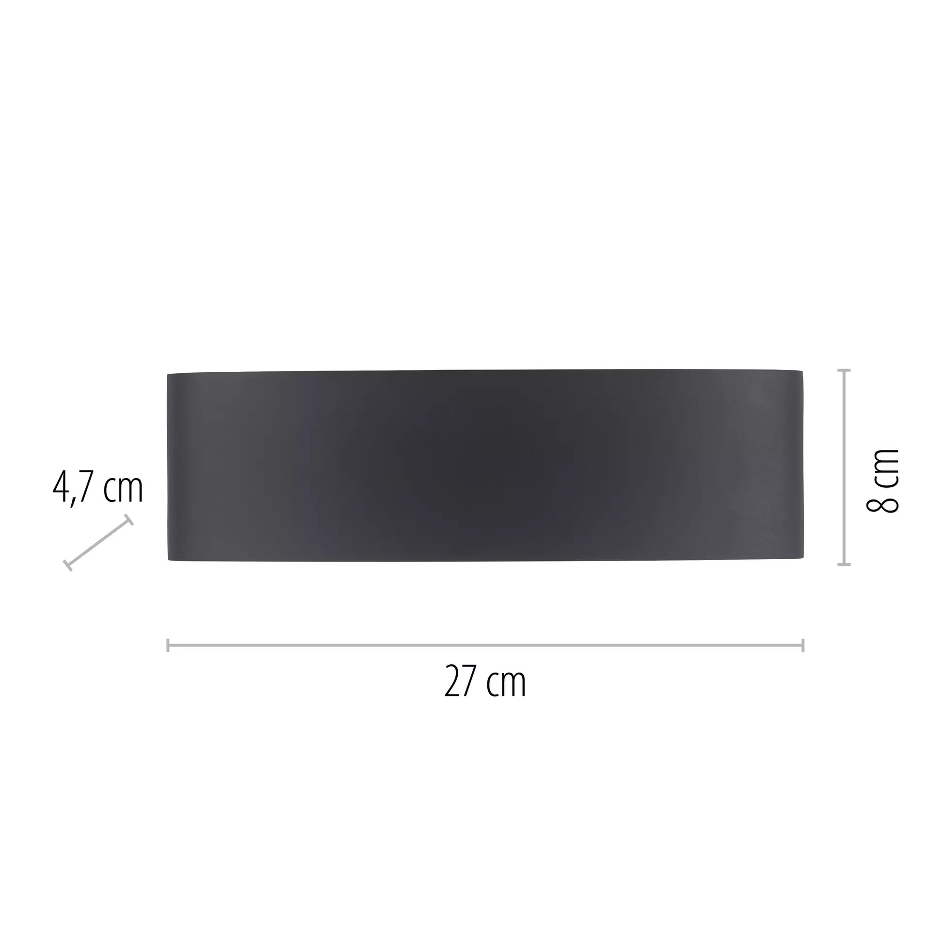 Wand-Aussenleuchte CARLO Paul Neuhaus Metall 27 x 8 x 4 cm