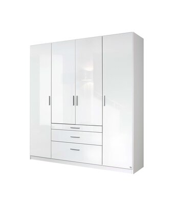 Bild von Drehtürenschrank ca. 181 x 197 x 52 cm rauch BLUE weiß