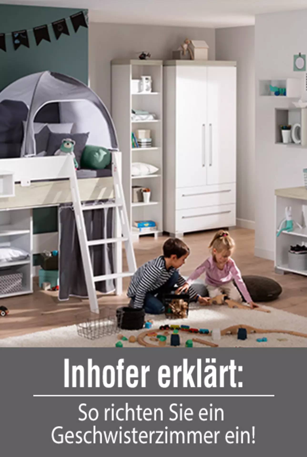 Wohntipp kachel für die Inspirationsseite für Geschwisterzimmer