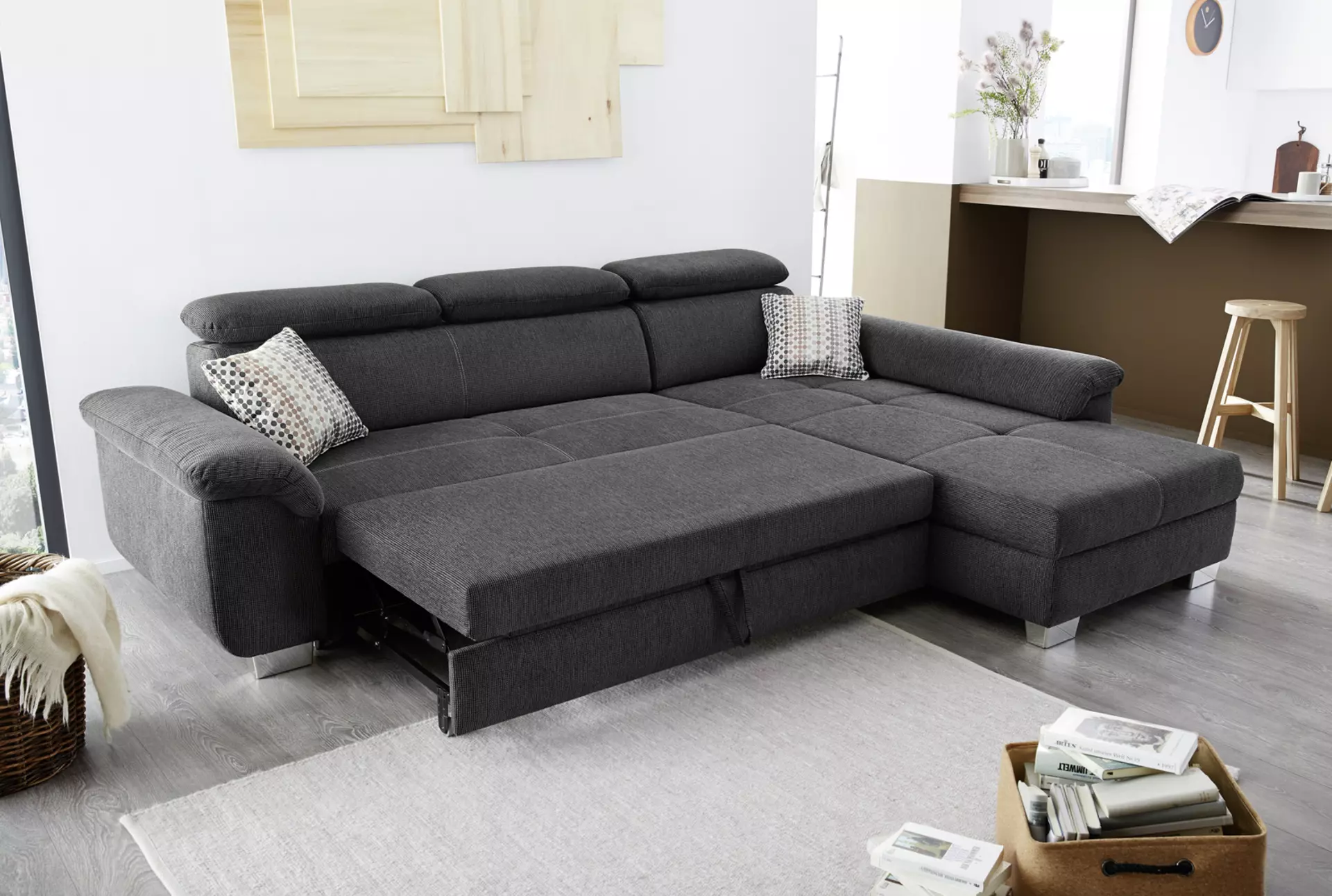 Sofa LANDSHUT CELECT Textil 214 x 102 x 295 cm