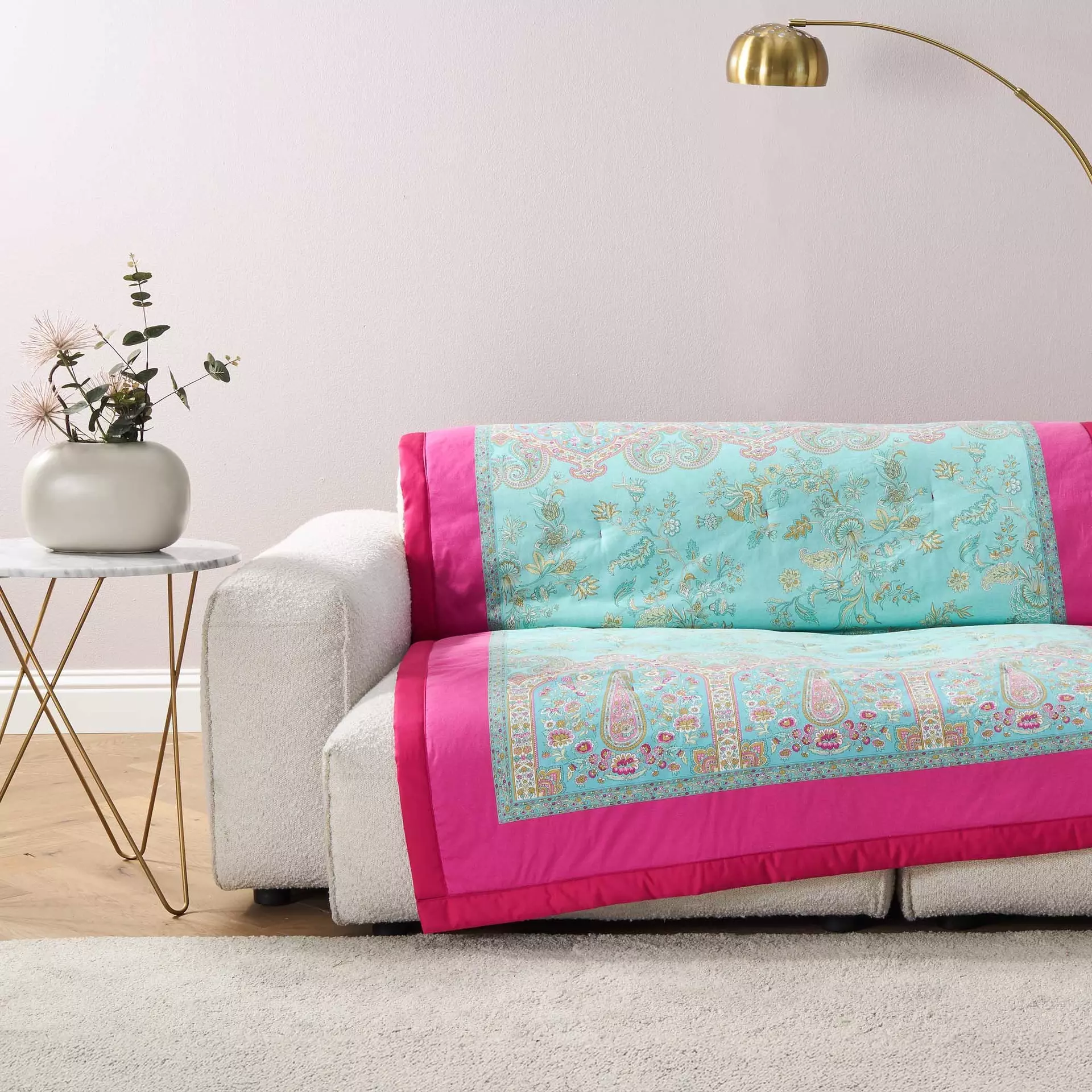 Plaid INDIAN ROSES Bassetti Textil 135 x 190 cm