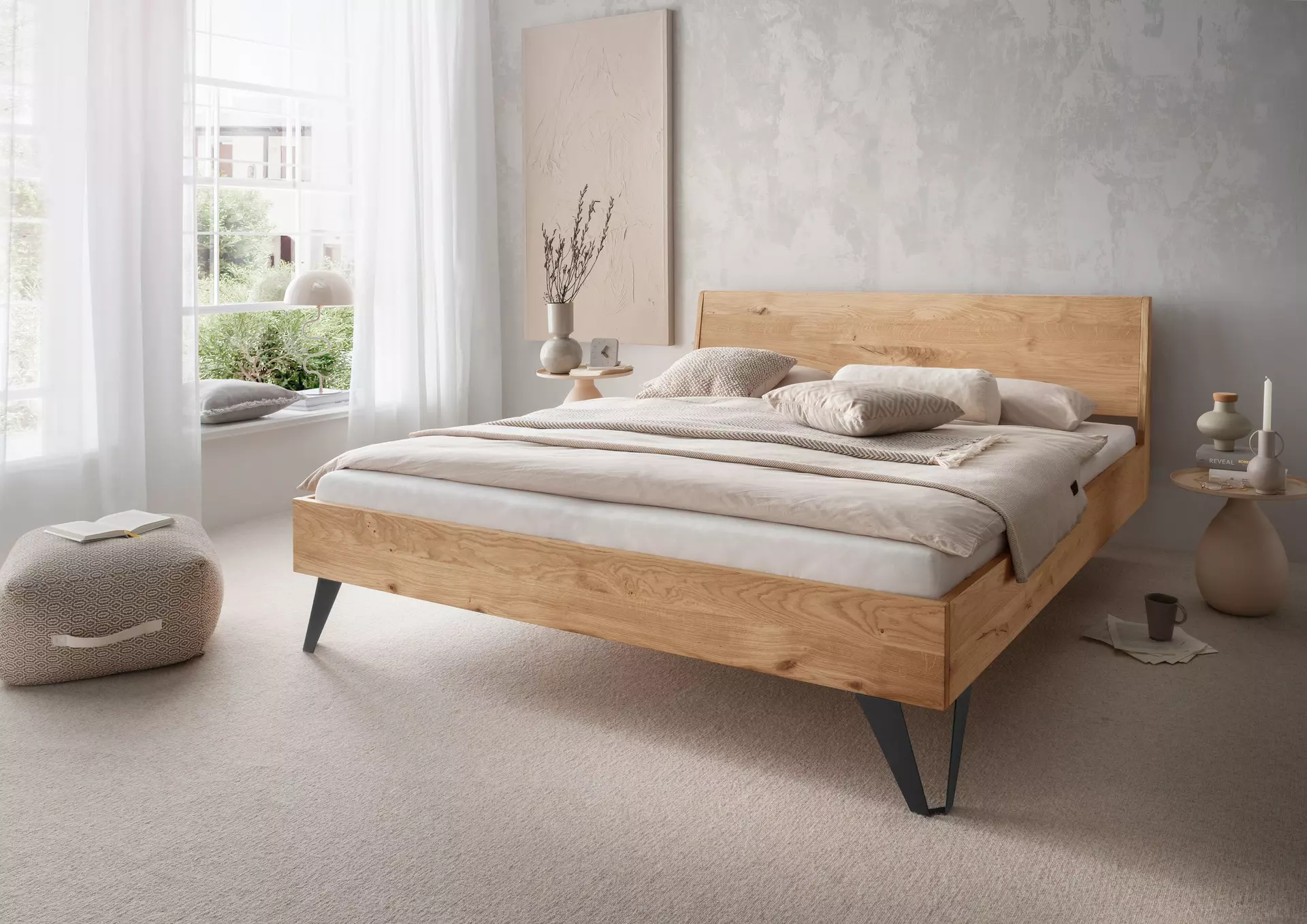 Bett BE-0823 GK Möbel Holz 185 x 90 x 215 cm