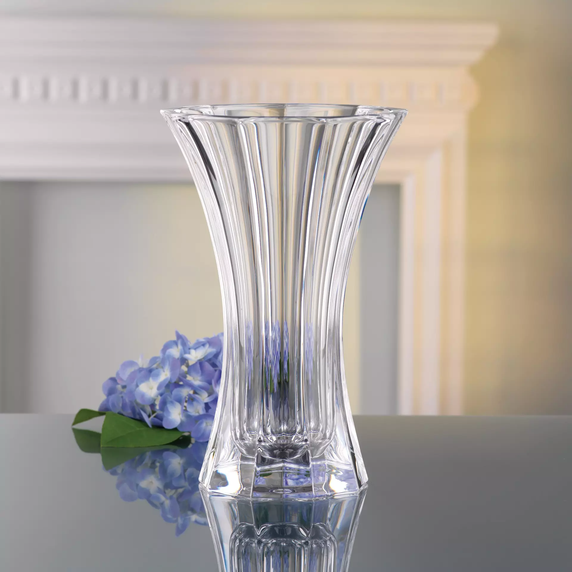 Vase Saphir Nachtmann Glas 22 x 32 x 22 cm