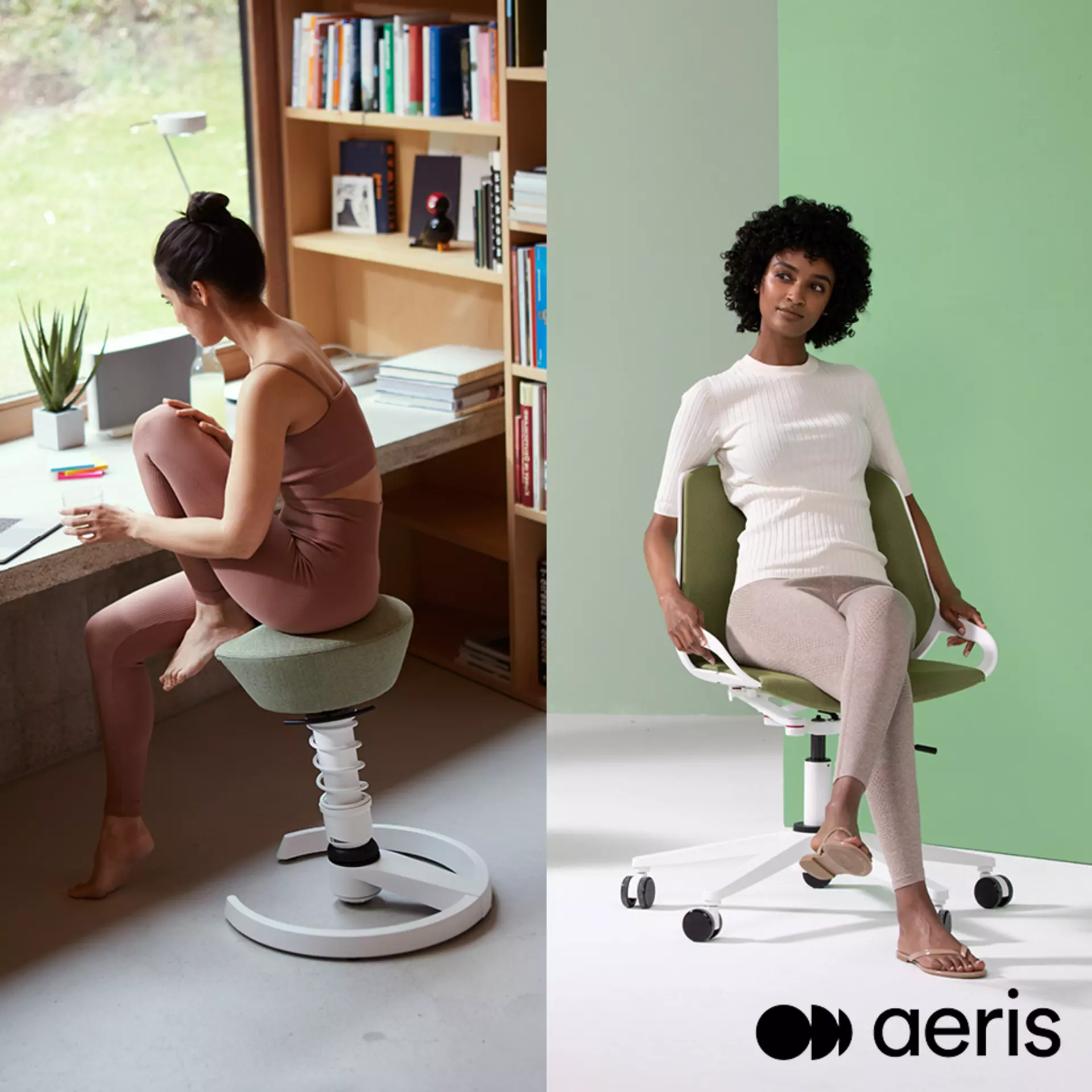 entdecken Sie die welt der aeris Stühle, Hocker und Tische und wie die Marke Bewegung in das starre Sitzen bringt