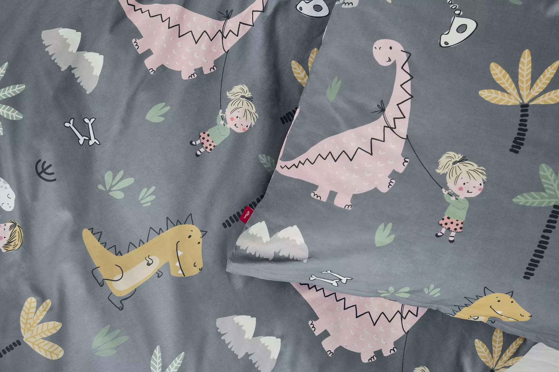 Kinderbettwäsche Junior Dinosaurier S. Oliver Textil 135 x 200 cm