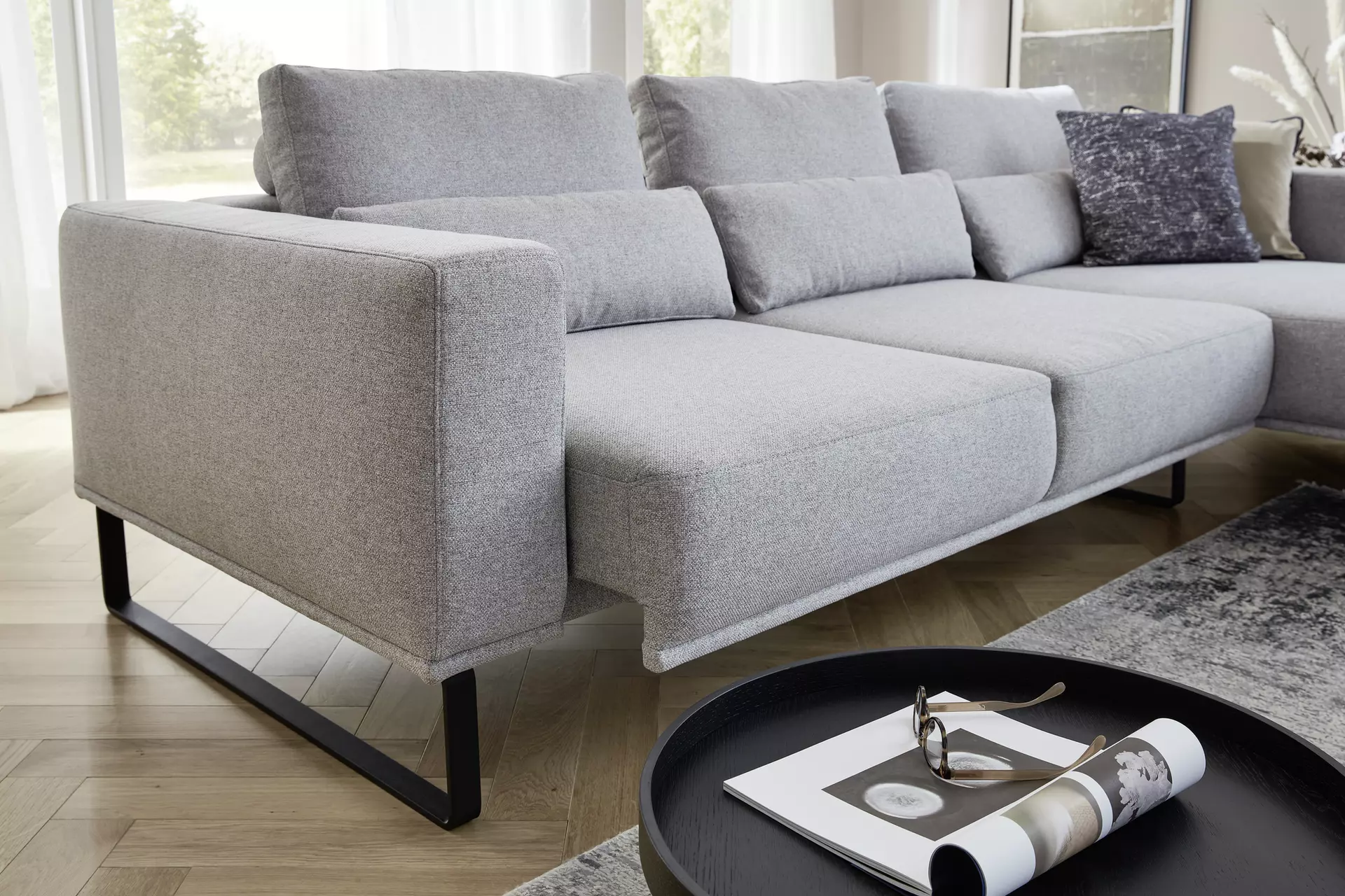 Ecksofa PM100 JUSTB! Musterring Textil 292 x 67 x 185 cm