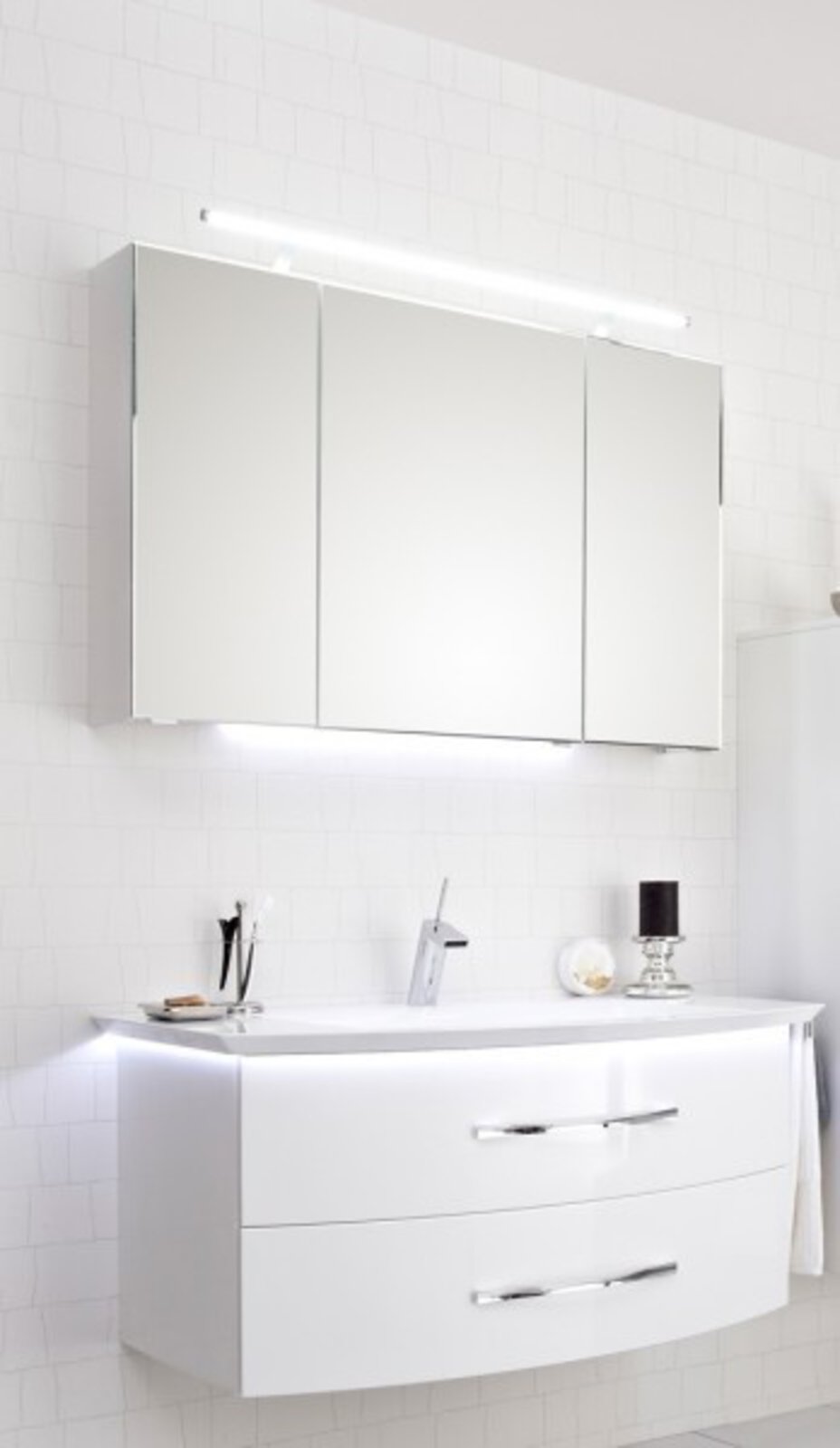 Badprogramm Mondo Spa MONDO Glas, Holzwerkstoff weiß | Möbel Inhofer