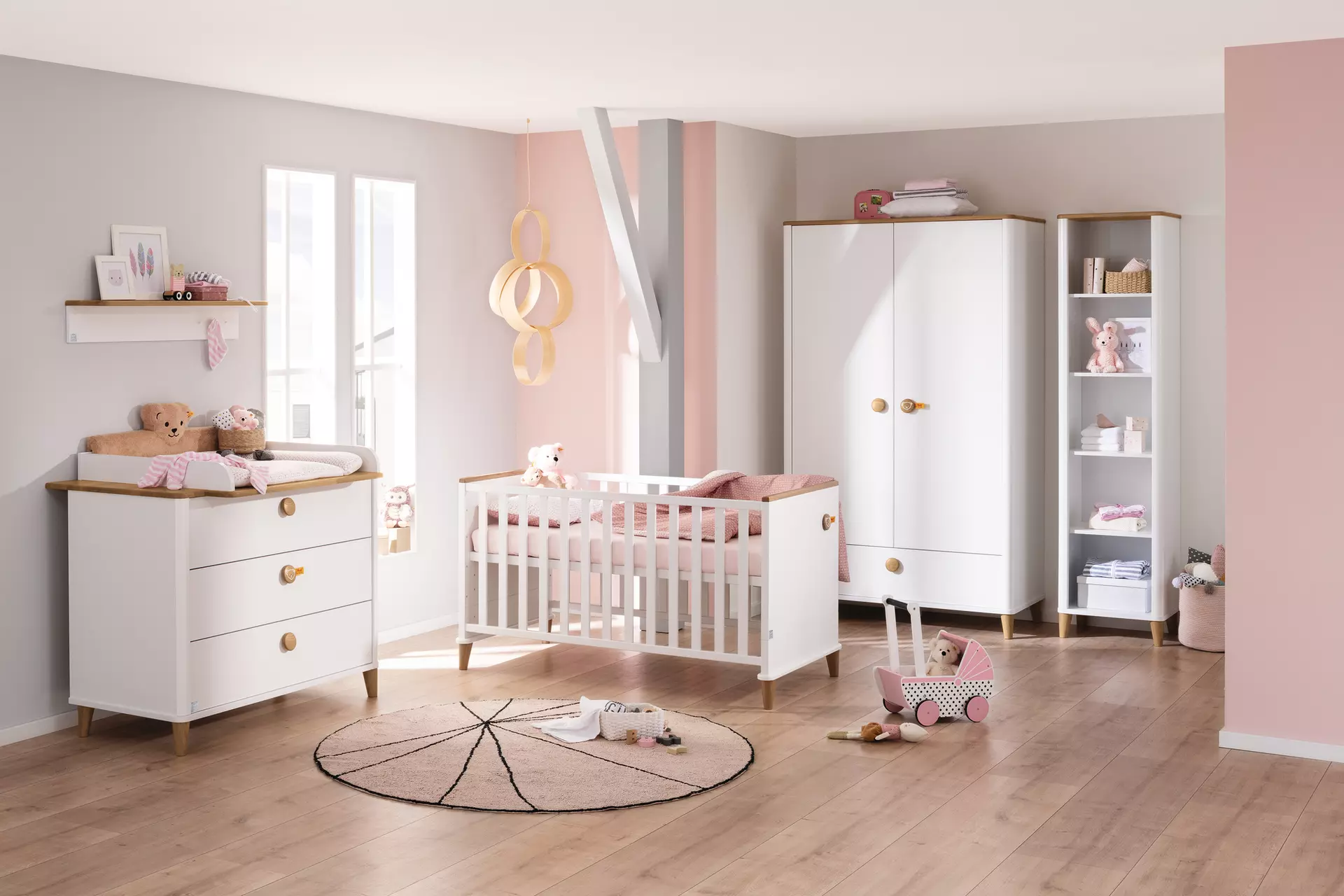 Babyzimmer LOTTE & FYNN PAIDI Holzwerkstoff 56 x 202 x 119 cm