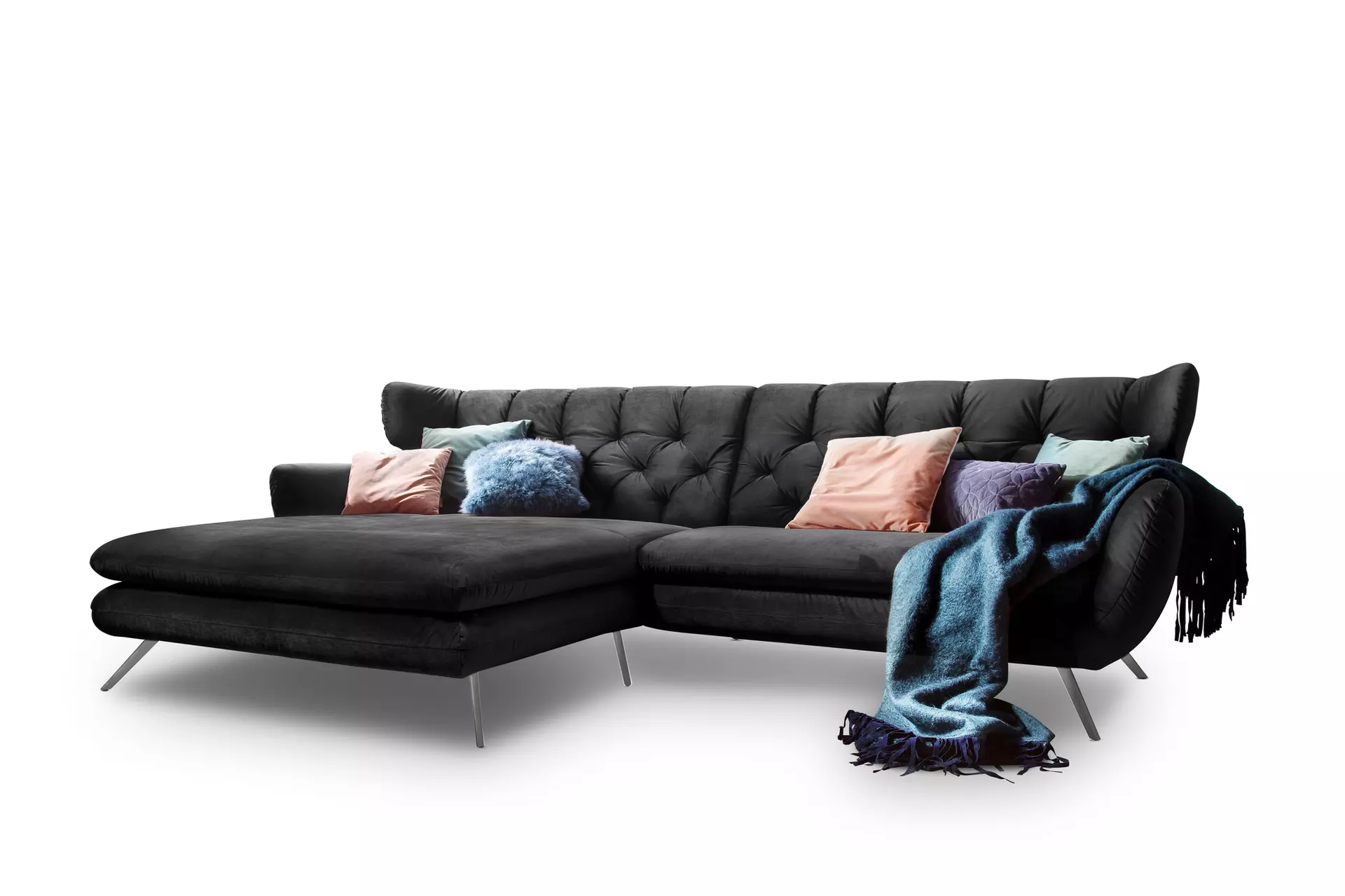Ecksofa SARNIA LASCONDO Textil 175 x 94 x 300 cm