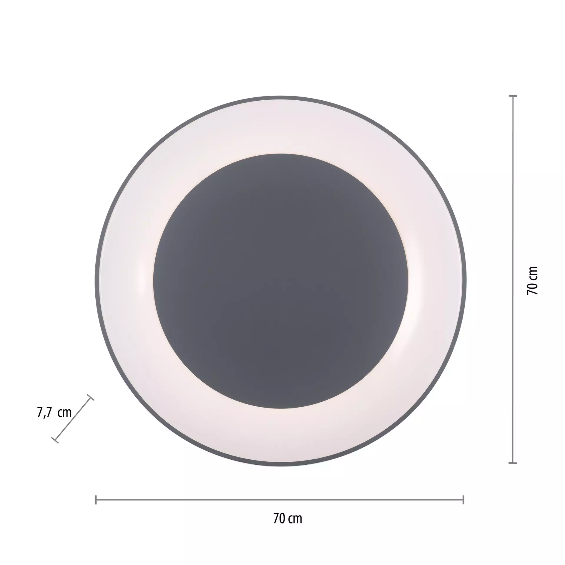 Deckenleuchte ANIKA JUST LIGHT Metall 70 x 7 x 70 cm