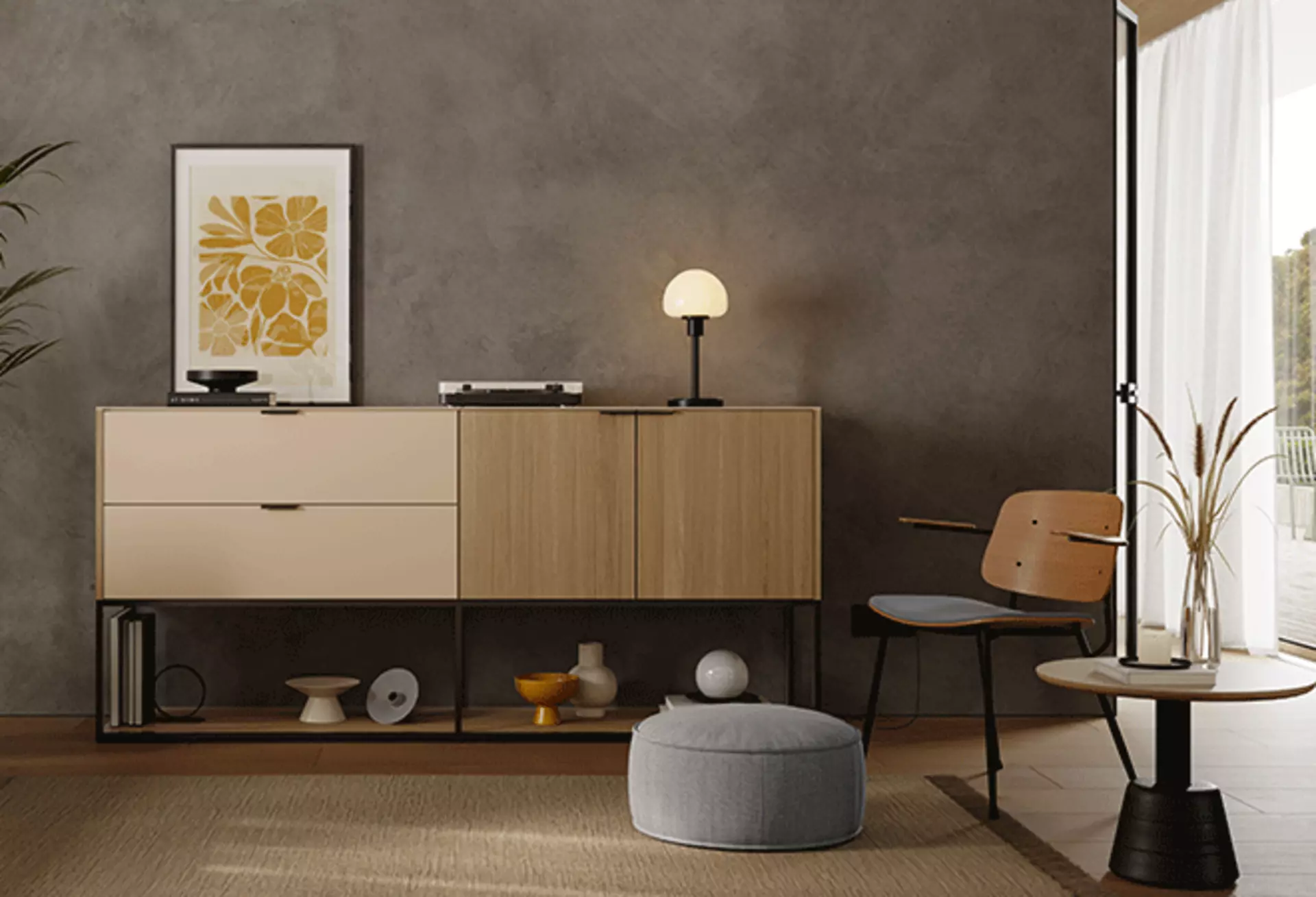 Zweifarbiges Highboard von Walden