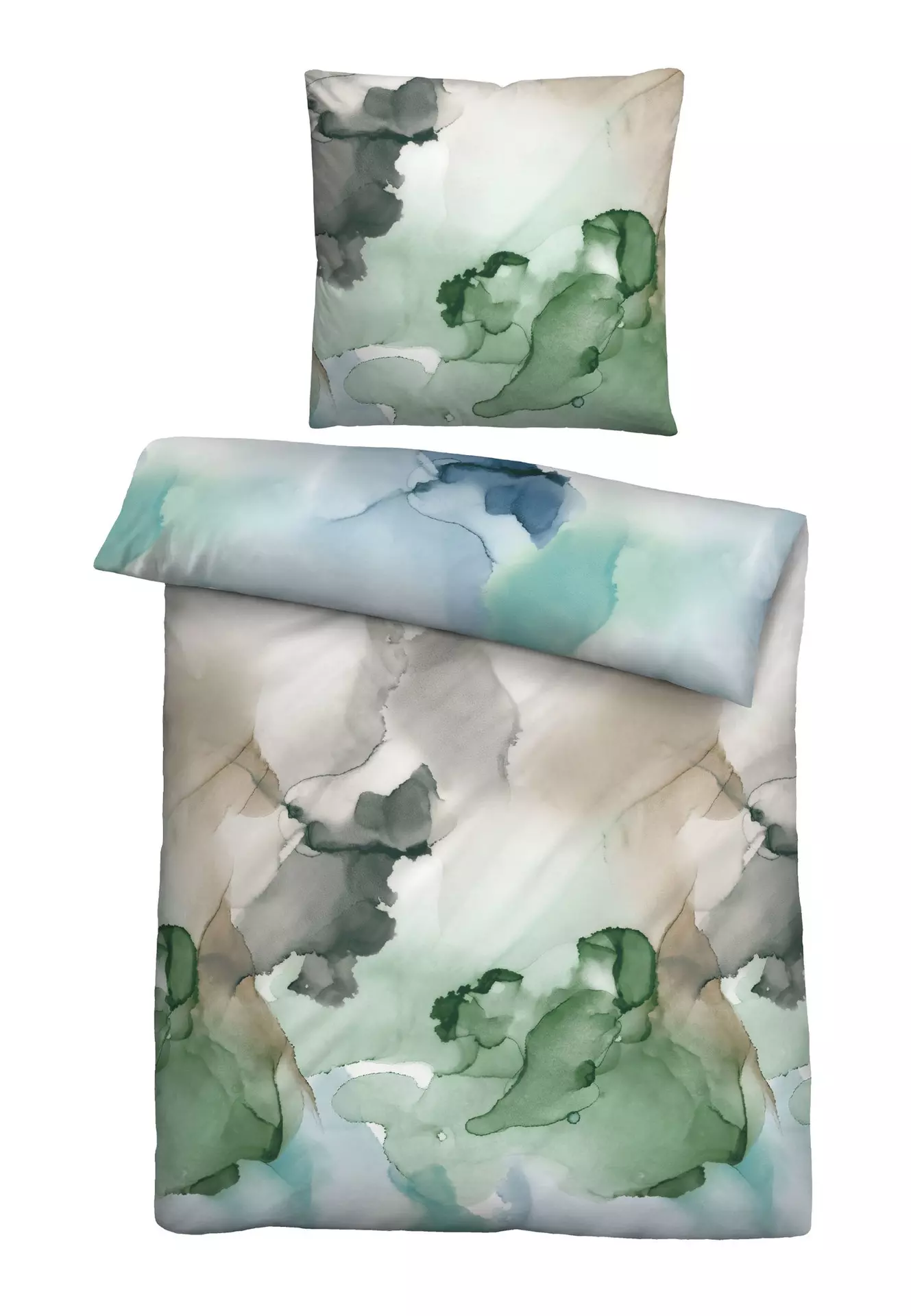 Satin-Bettwäsche Biberna Textil 135 x 200 cm