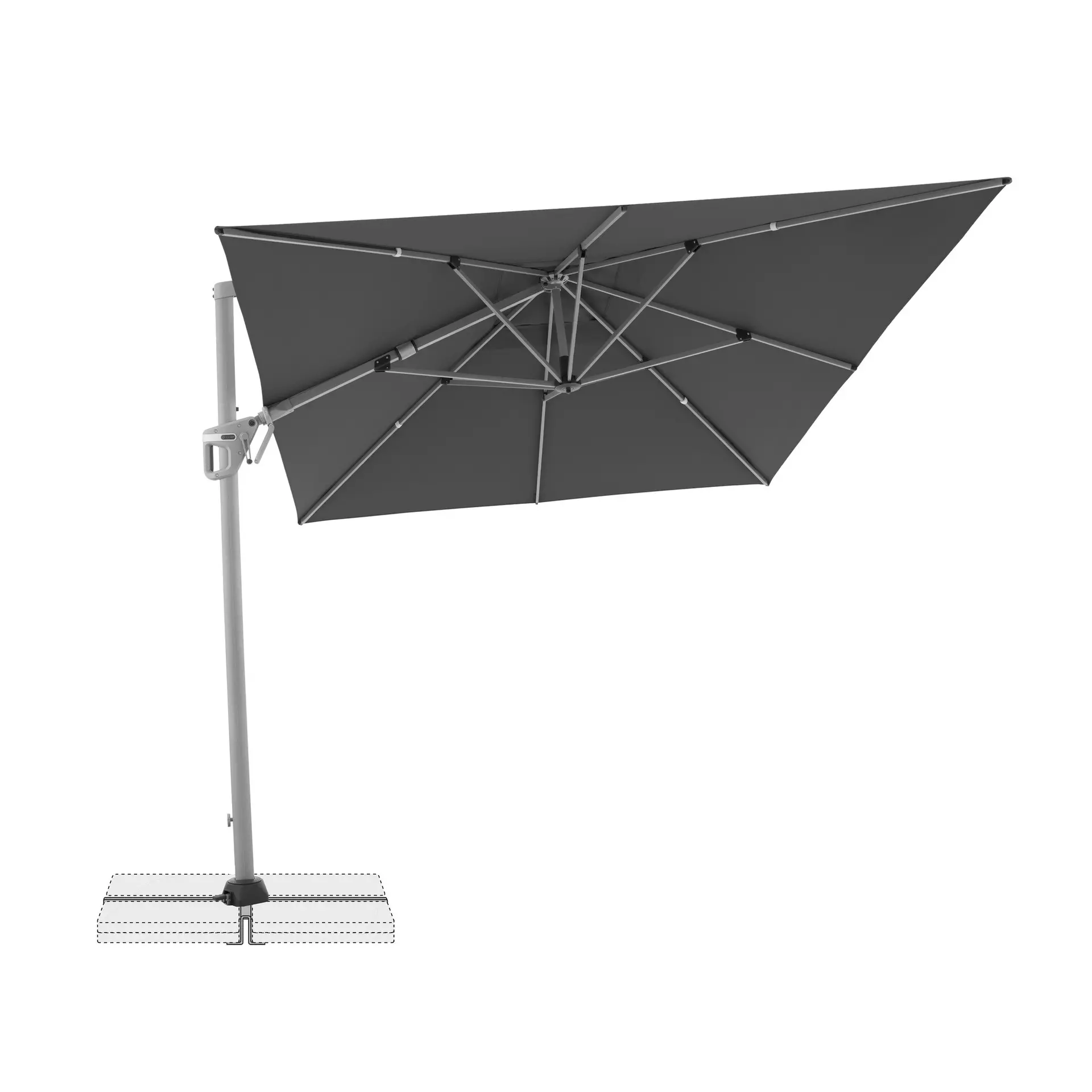 Sonnenschirm Active NEO Side Doppler Textil 350 x 265 x 260 cm