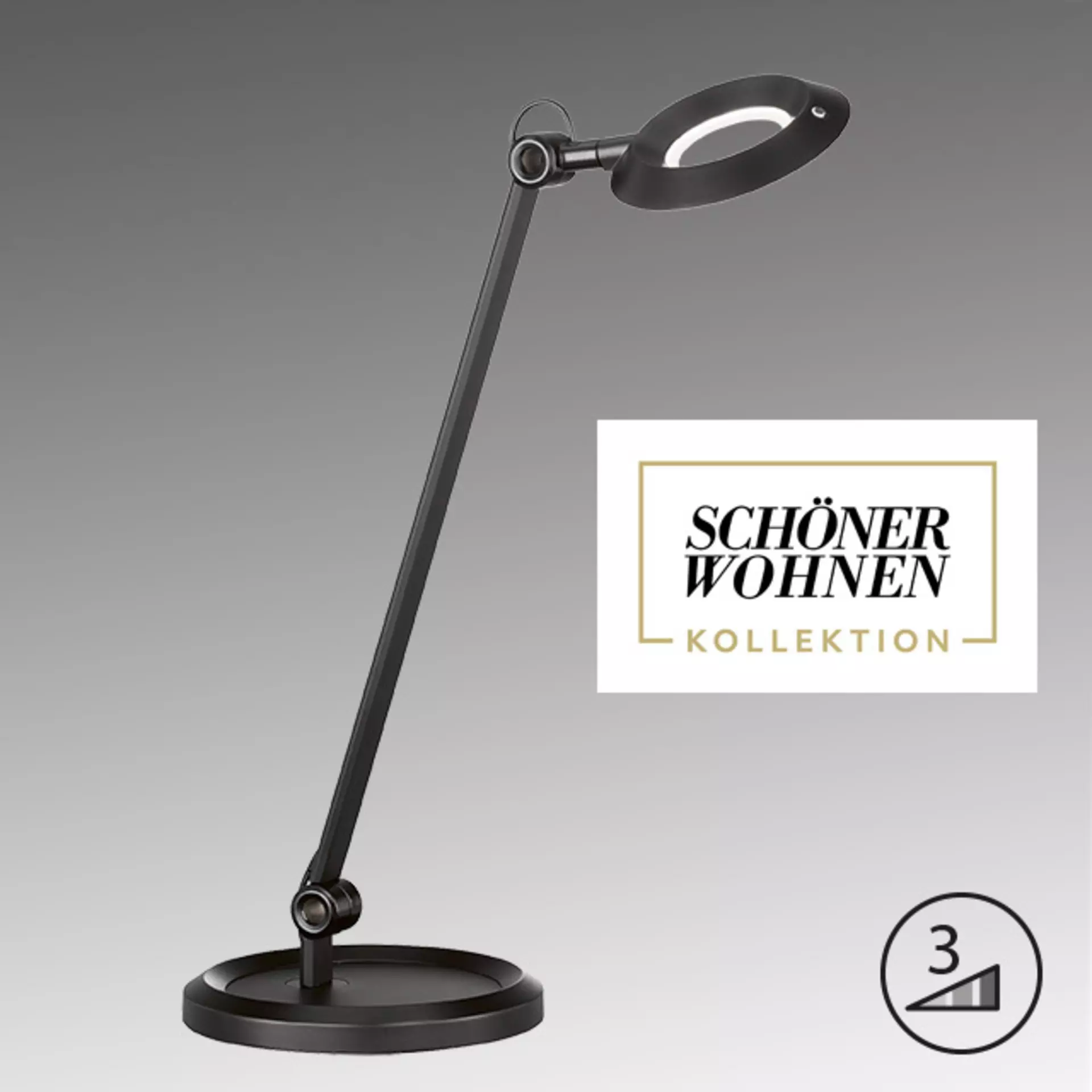 Tischleuchte Office SCHÖNER WOHNEN-Kollektion Metall 20 x 48 x 