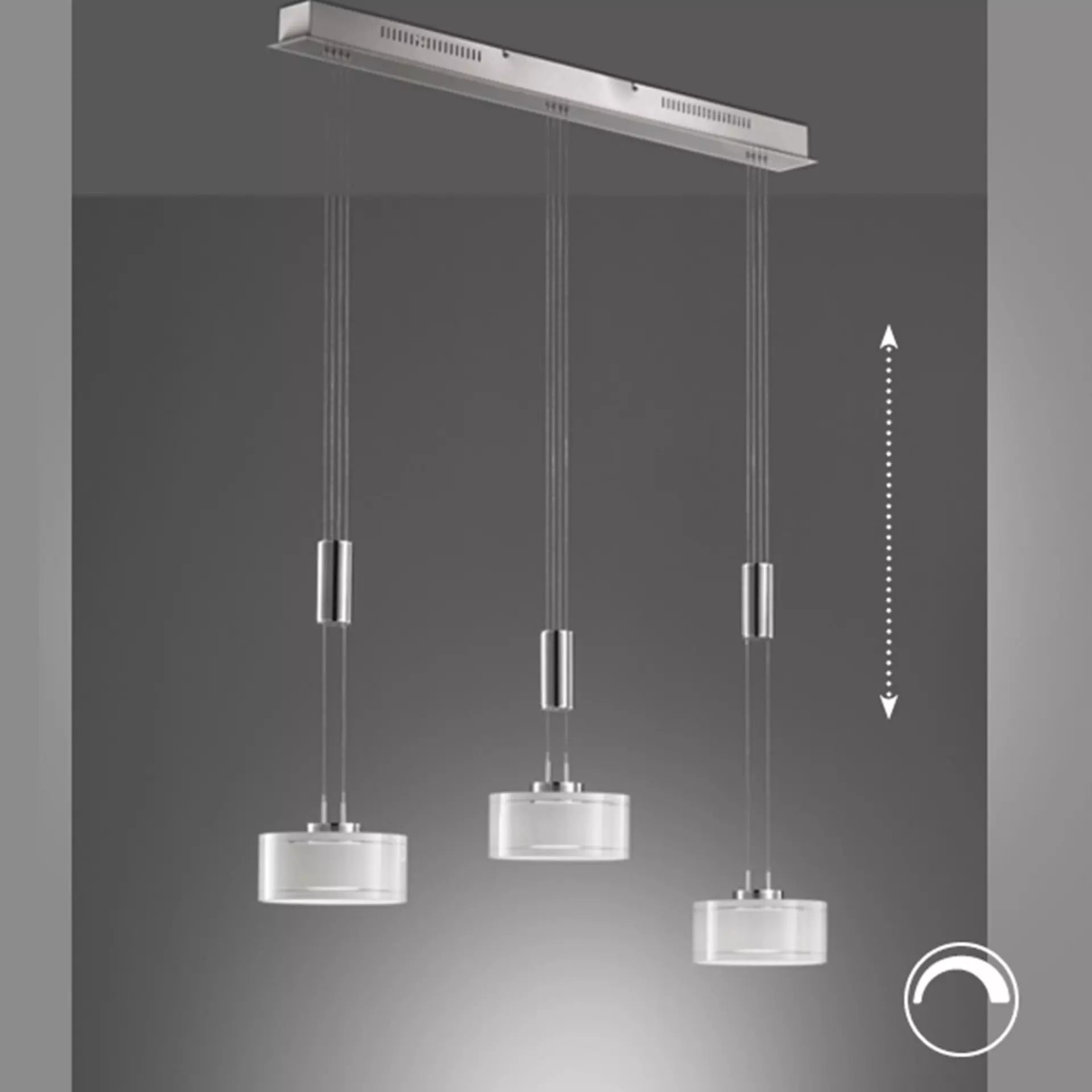 Hängeleuchte Lavin Fischer-Honsel Metall 20 x 100 cm