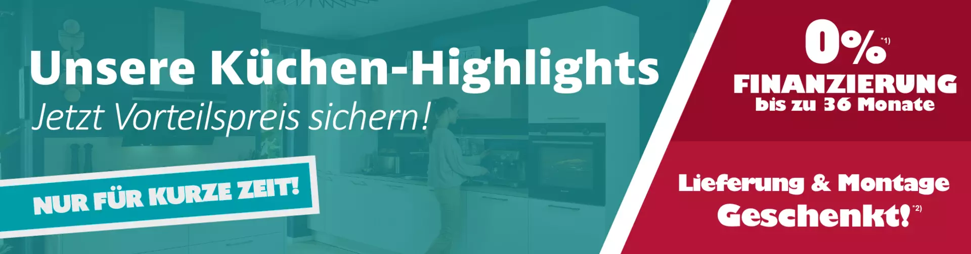 Unsere Küchen-Highlights - jetzt Vorteilspreis sichern! Nur für kurze Zeit bei Innovation Küche und Bad in Günzburg