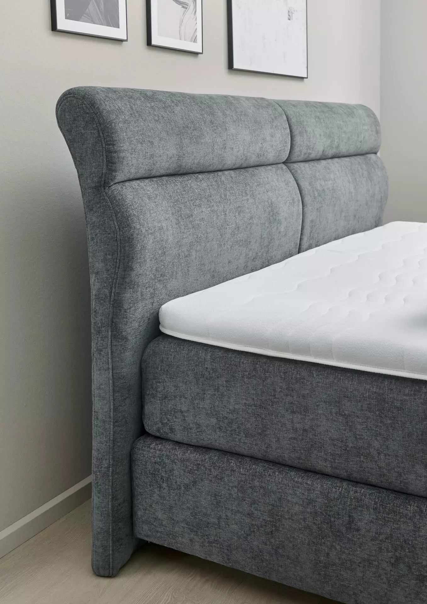 Boxspringbett LUVARA MONDO Textil 196 x 120 x 226 cm