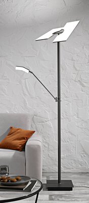 Bild von Stehleuchte LED Tastdimmer grau