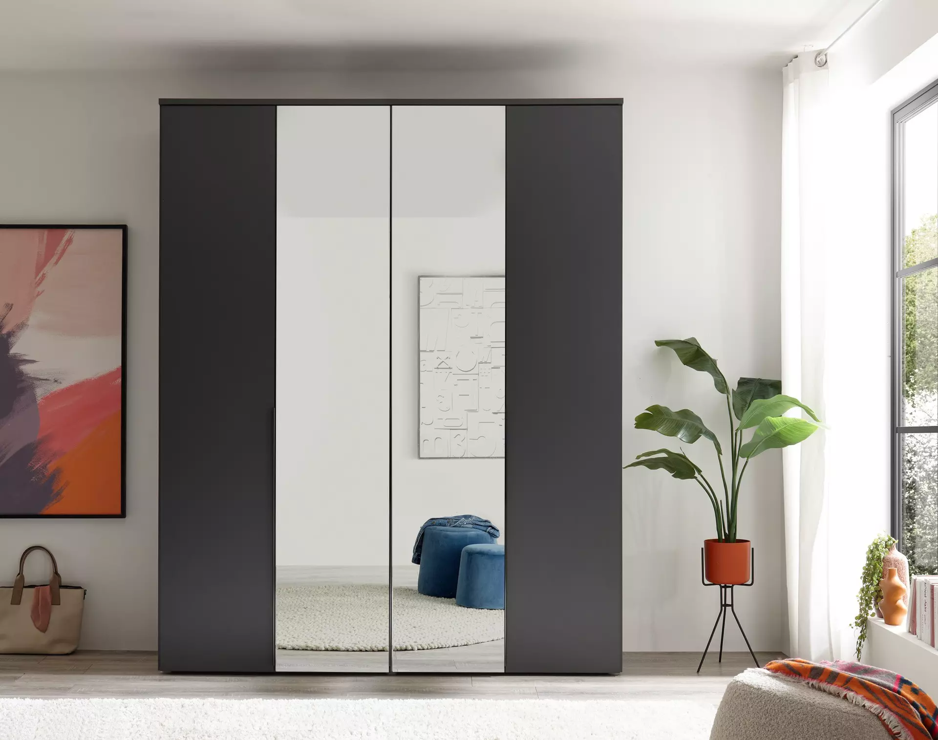 Drehtürenschrank Kevo Dreamoro Holzwerkstoff 52 x 225 x 180 cm