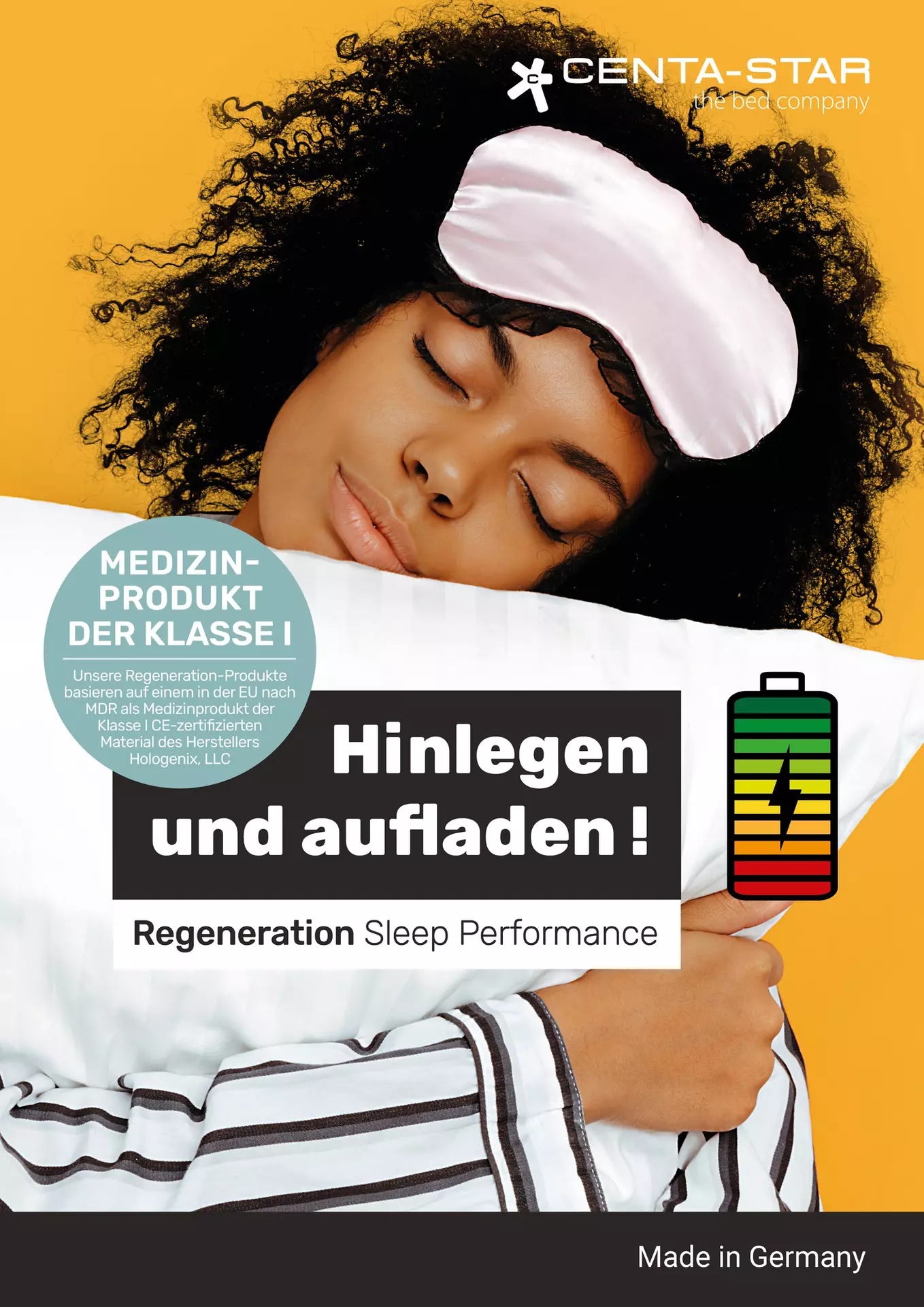 Kopfkissen REGENERATION Kopfkissen Centa-Star Textil 80 x 80 cm