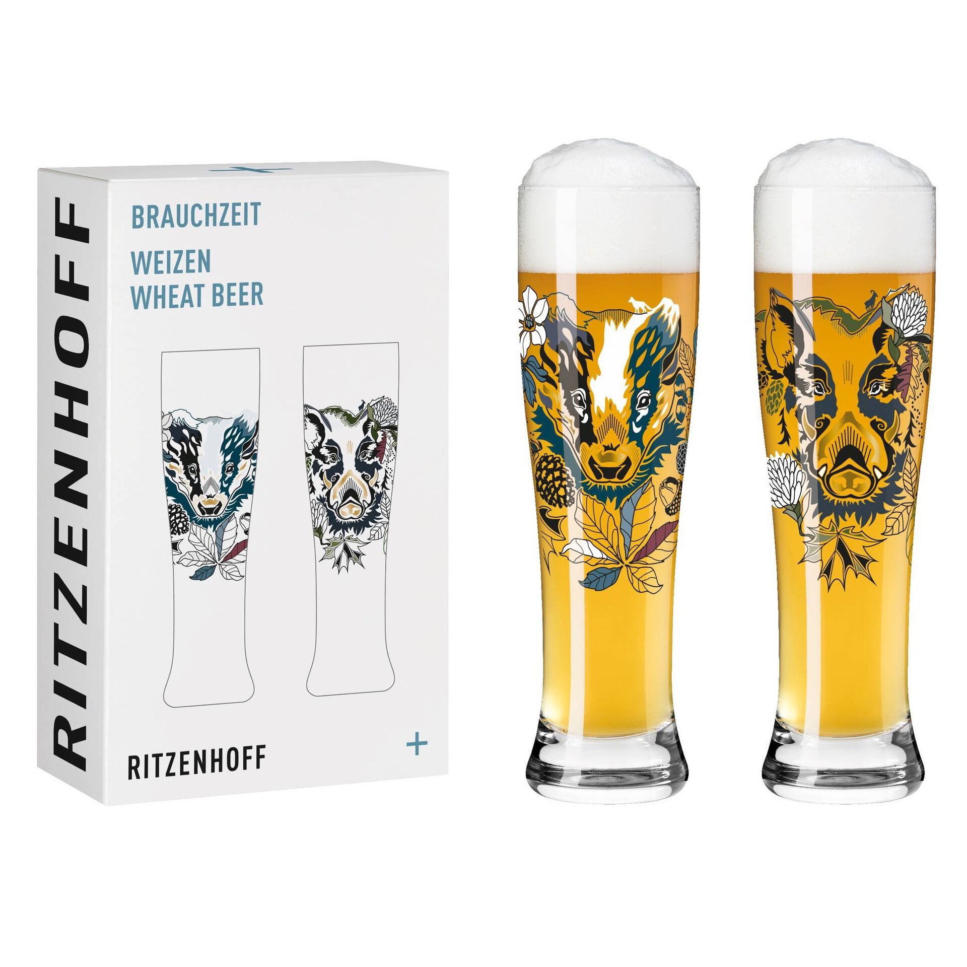 Bierglas Brauchzeit Weizen 2er-Set 004 Ritzenhoff Glas 25 x 