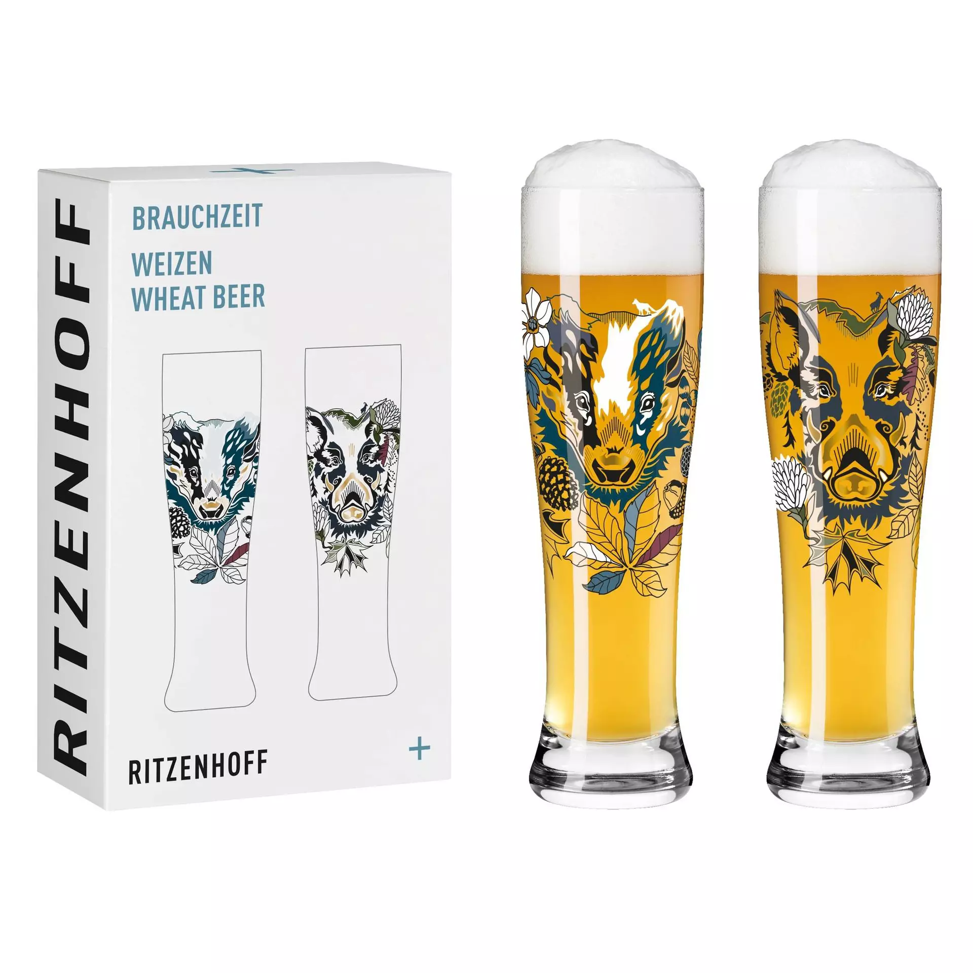 Bierglas Brauchzeit Weizen 2er-Set 004 Ritzenhoff Glas 25 x 