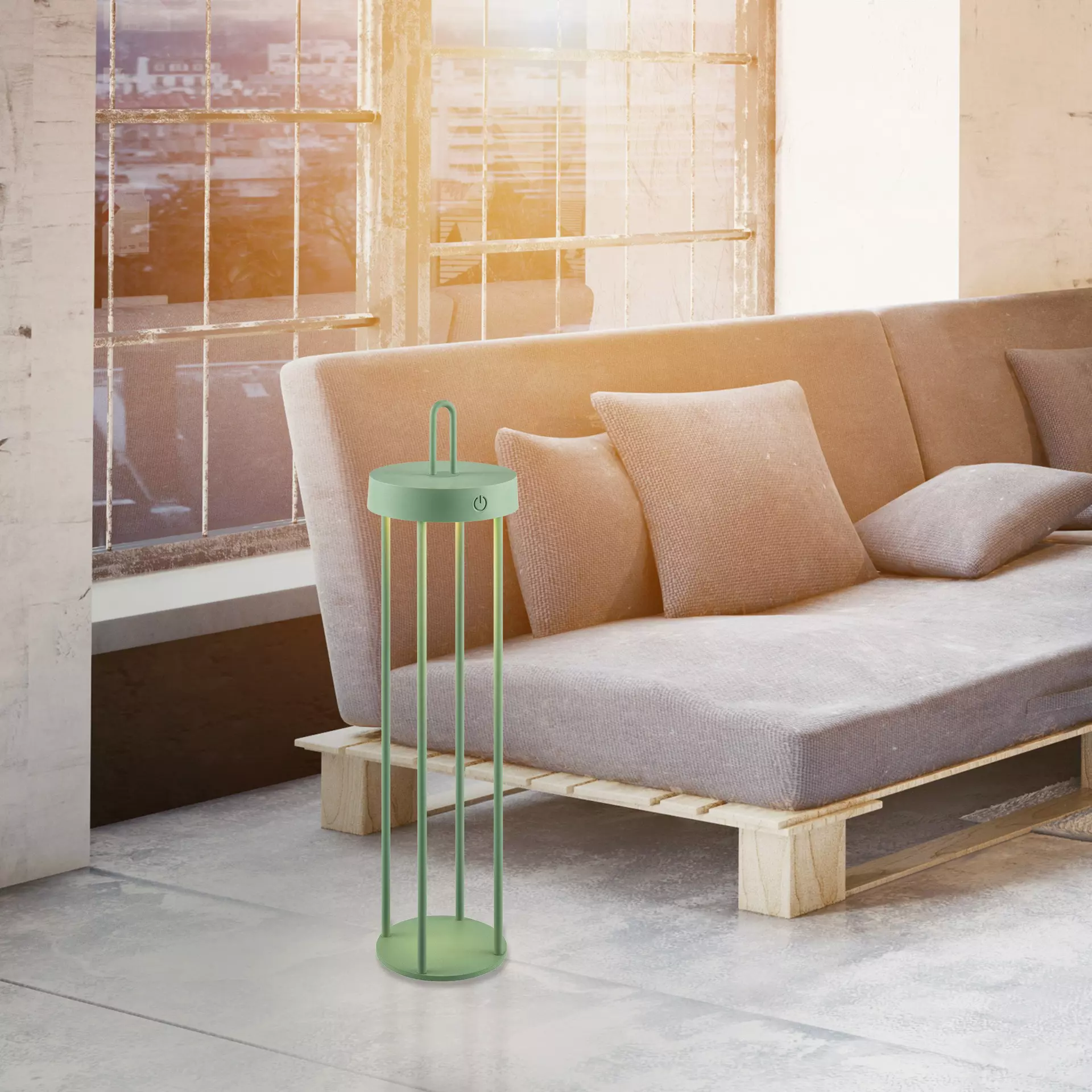 Tischleuchte ANSELM JUST LIGHT Metall 12 x 50 x 12 cm