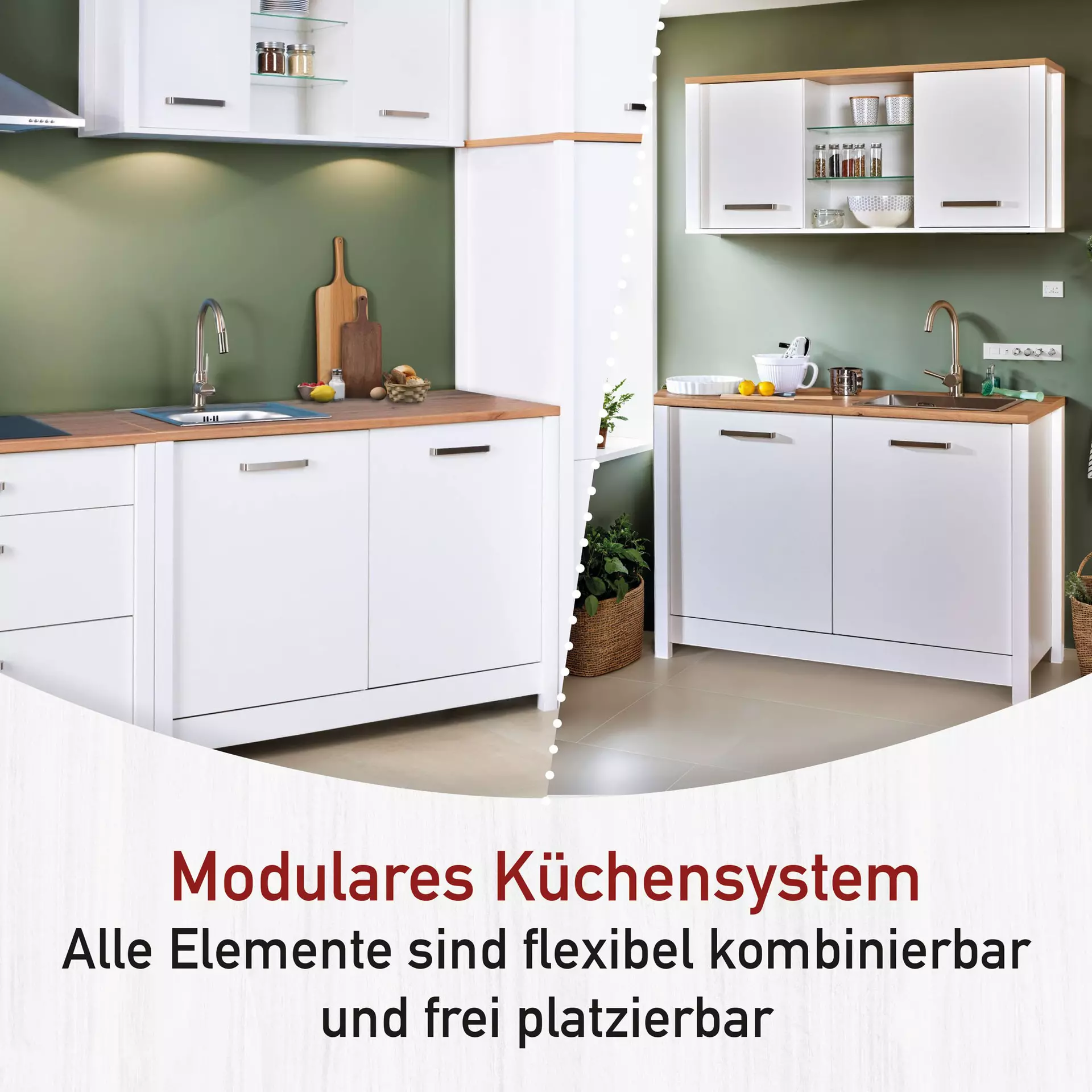 Küchenblock Sicilia Inter Link Holzwerkstoff 60 x 167 x 70 cm