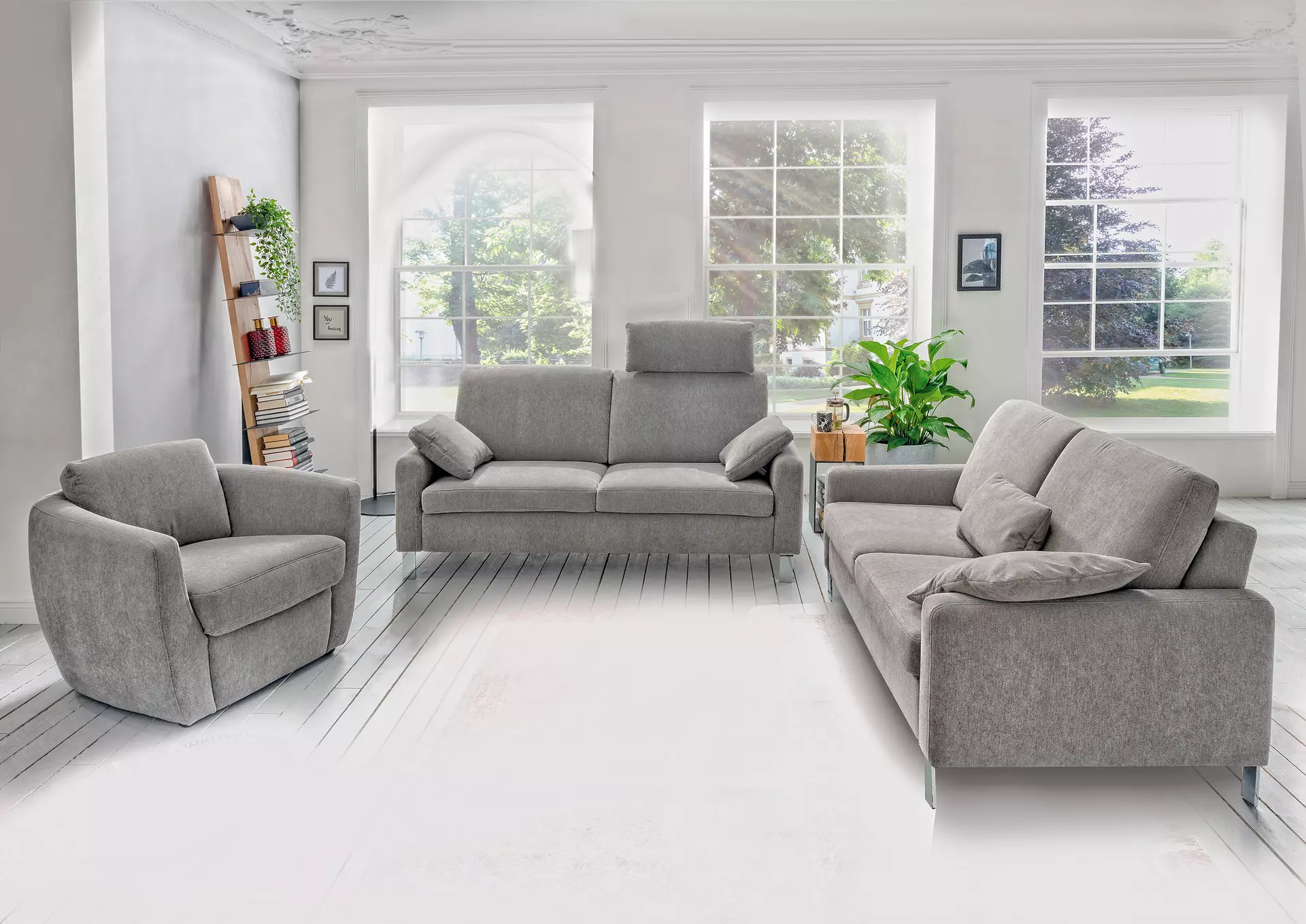 Sofa 2-Sitzer 6283 VIA Textil 184 x 87 x 92 cm