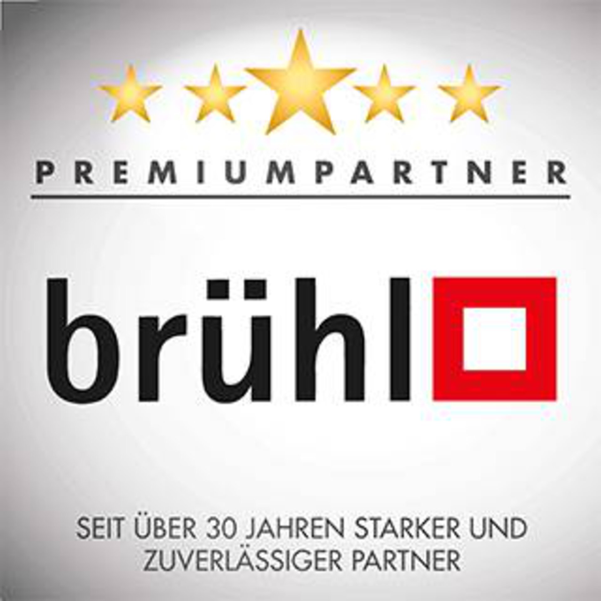 Marken-Logo "brühl" Premiumpartner - Seit über 30 Jahren starker und zuverlässiger Partner
