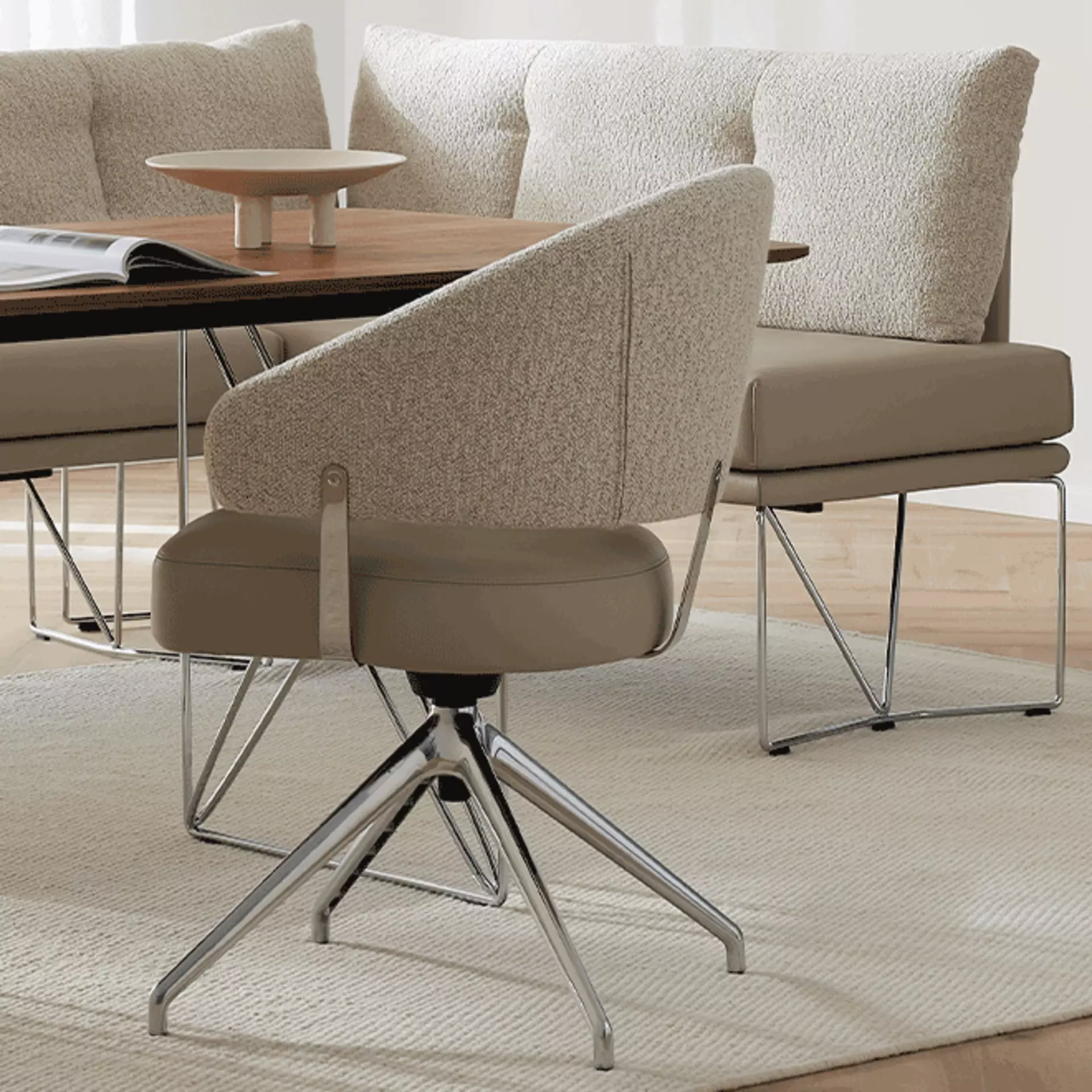 Typischer Erpo-Sitzkomfort jetzt auch bei Esszimmerstühlen