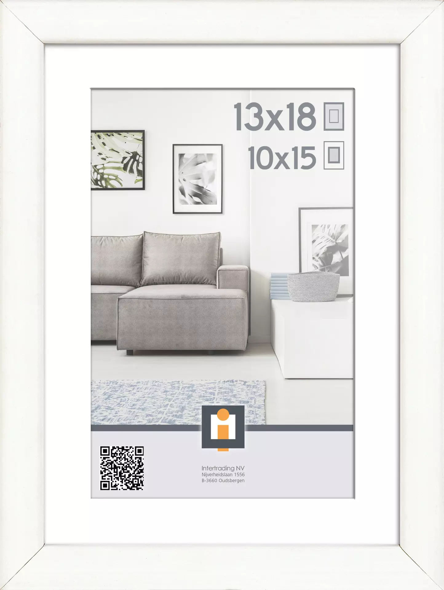 Bilderrahmen MADRID WEISS INTERTRADING Kunststoff 15 x 20 x 2 cm