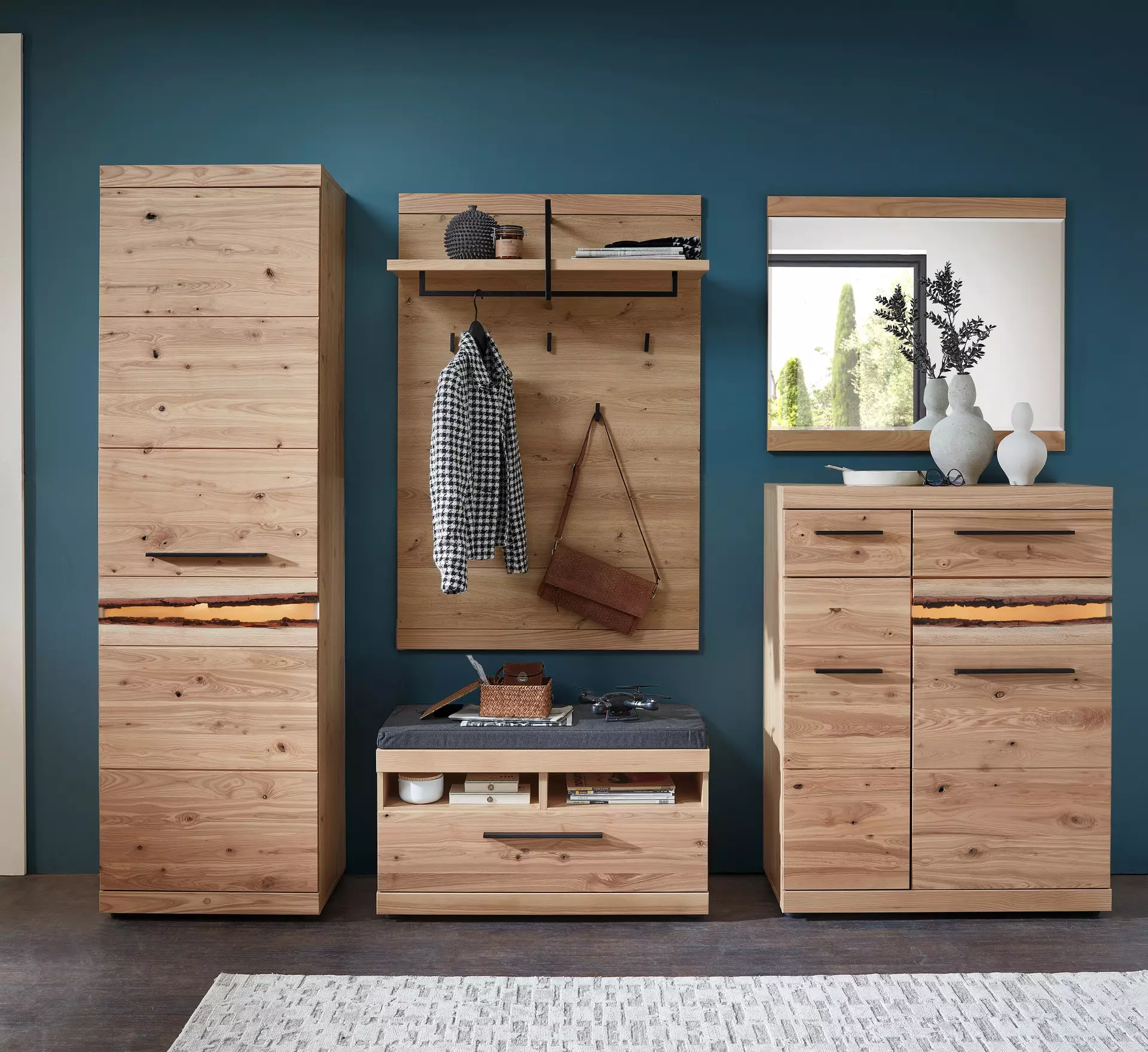 Garderobenkombination TALYA MONDO MONDO Holz 40 x 204 x 270 cm