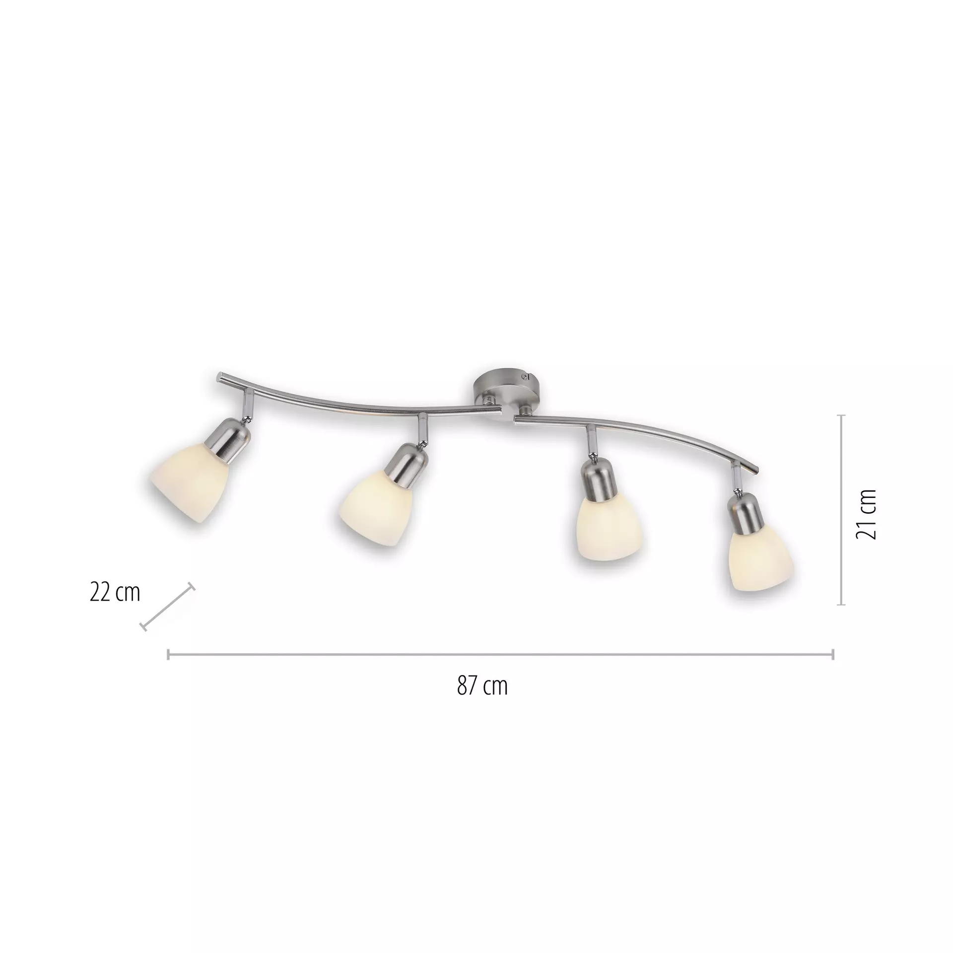 Strahler KARO JUST LIGHT Metall 11 x 21 x 40 cm