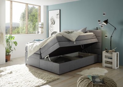 2. Bild von Boxspringbett ca. 212 x 124 x 204 cm ED-Lifestyle grau