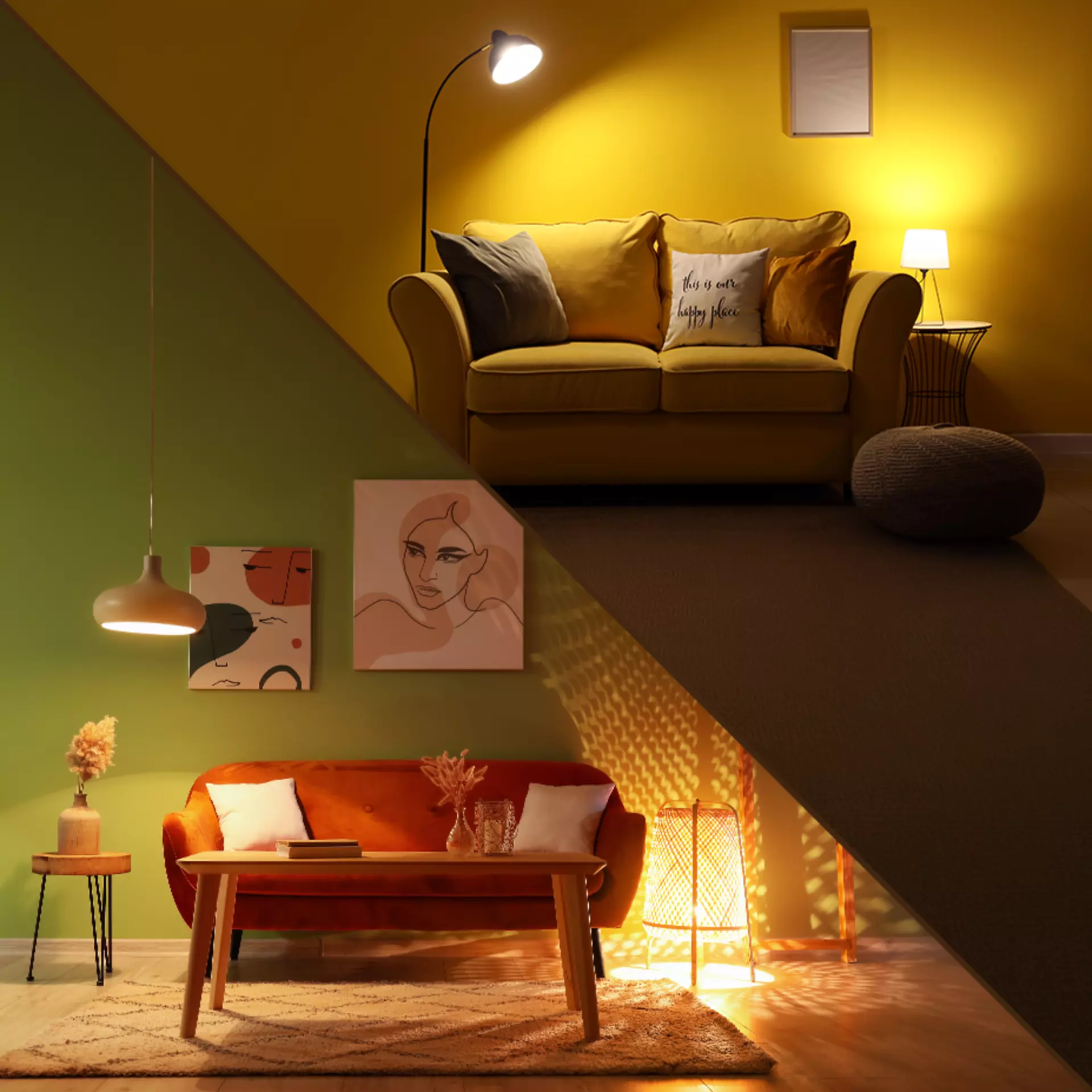 Hier lesen Sie wie Sie die passende Wohnzimmerbeleuchtung finden