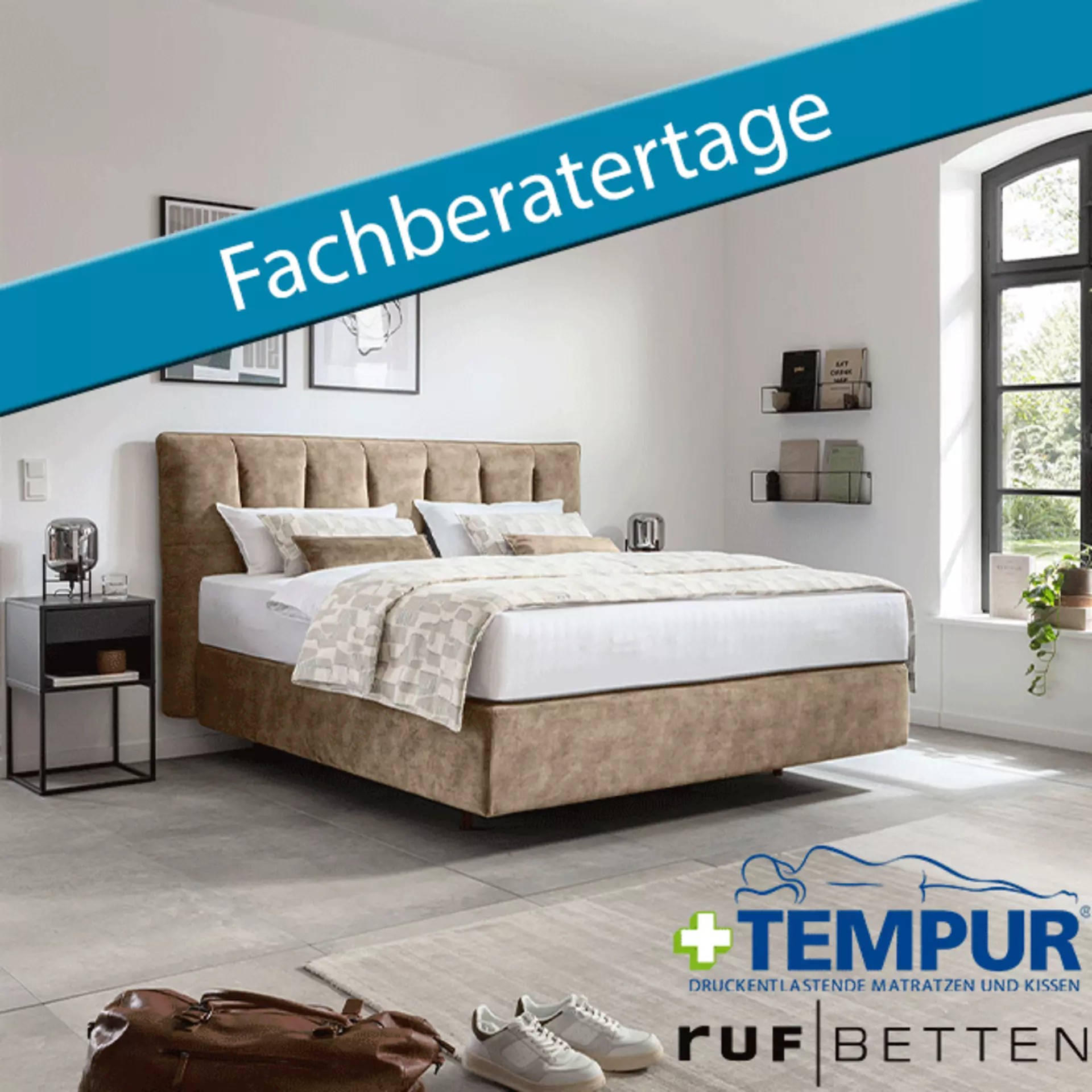 Fachberatertage schlafen mit Tempur und Ruf Bette bei Möbel Inhofer